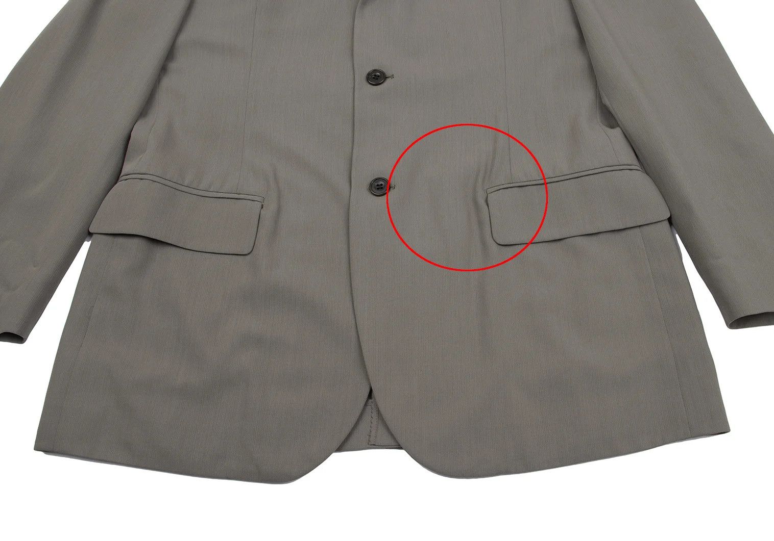 Jean Paul Gaultier Nylon-Wool Blended Tailored Jacket in Khaki Size 50 Size US M / EU 48-50 / 2 - 12 Thumbnail
