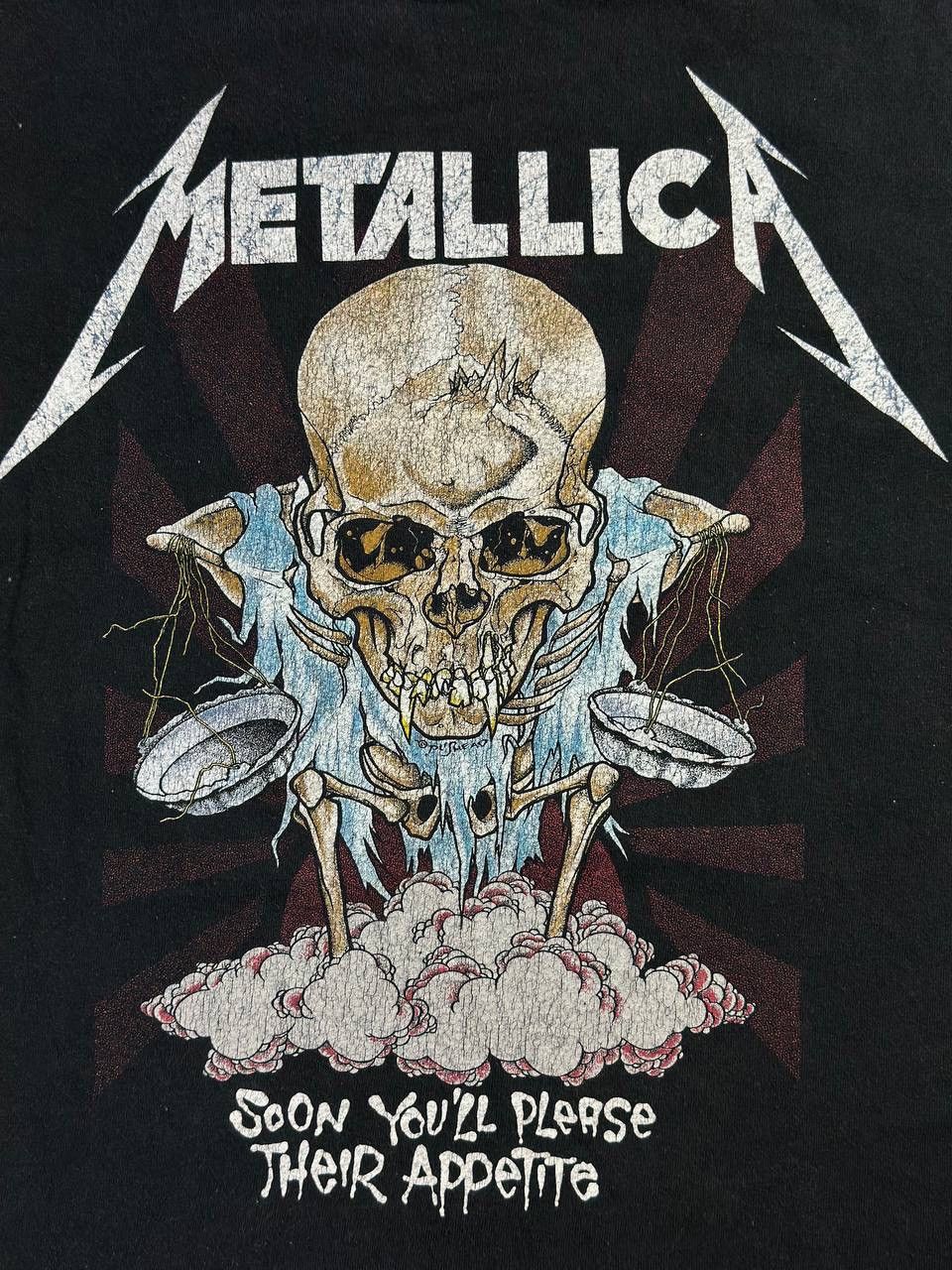 Gildan Faded T-Shirt Metallica - Their Money Tips Her Scales Again Size US XL / EU 56 / 4 - 6 Thumbnail