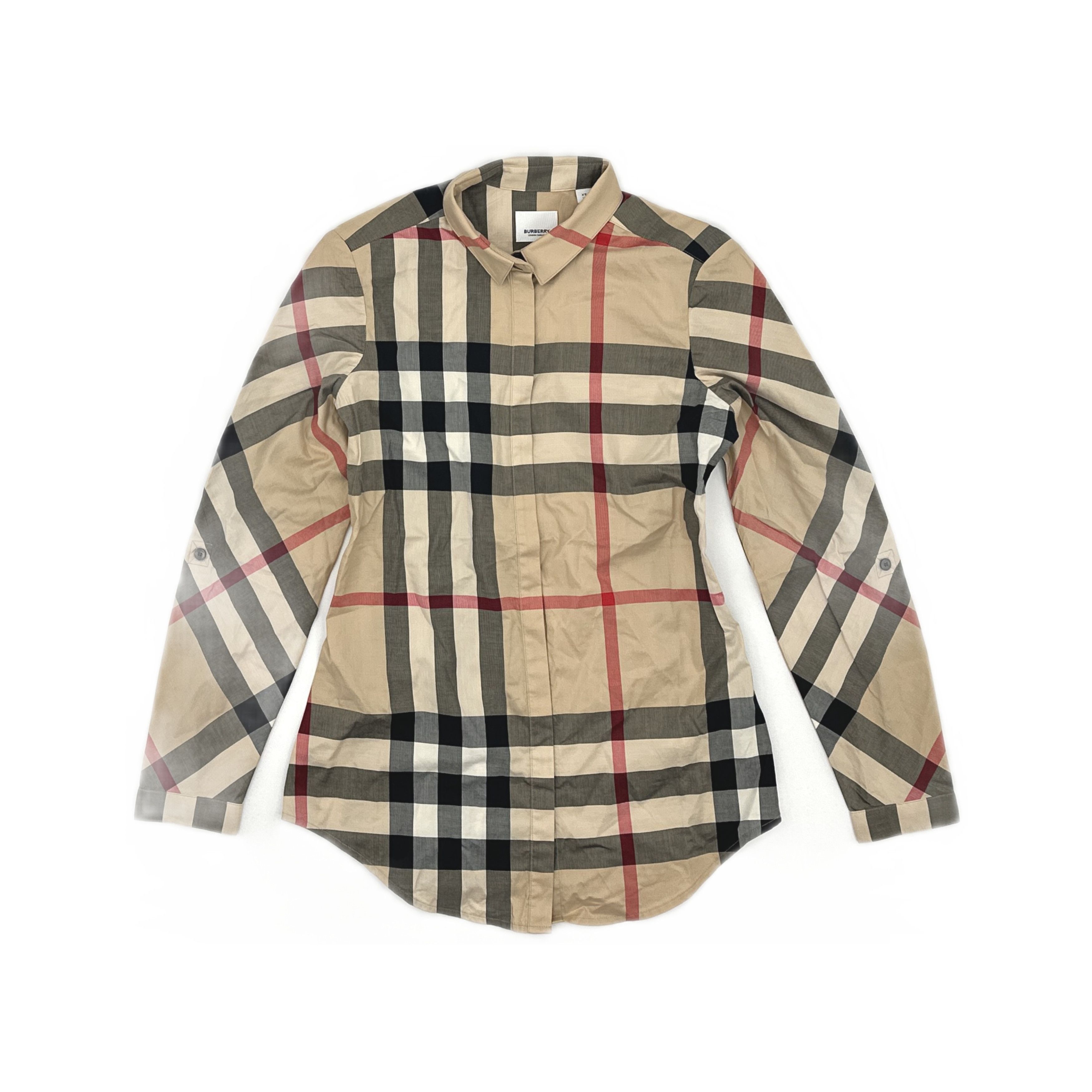 Burberry Burberry Check Button Up Shirt Size XS Size XS / US 0-2 / IT 36-38 - 1 Thumbnail