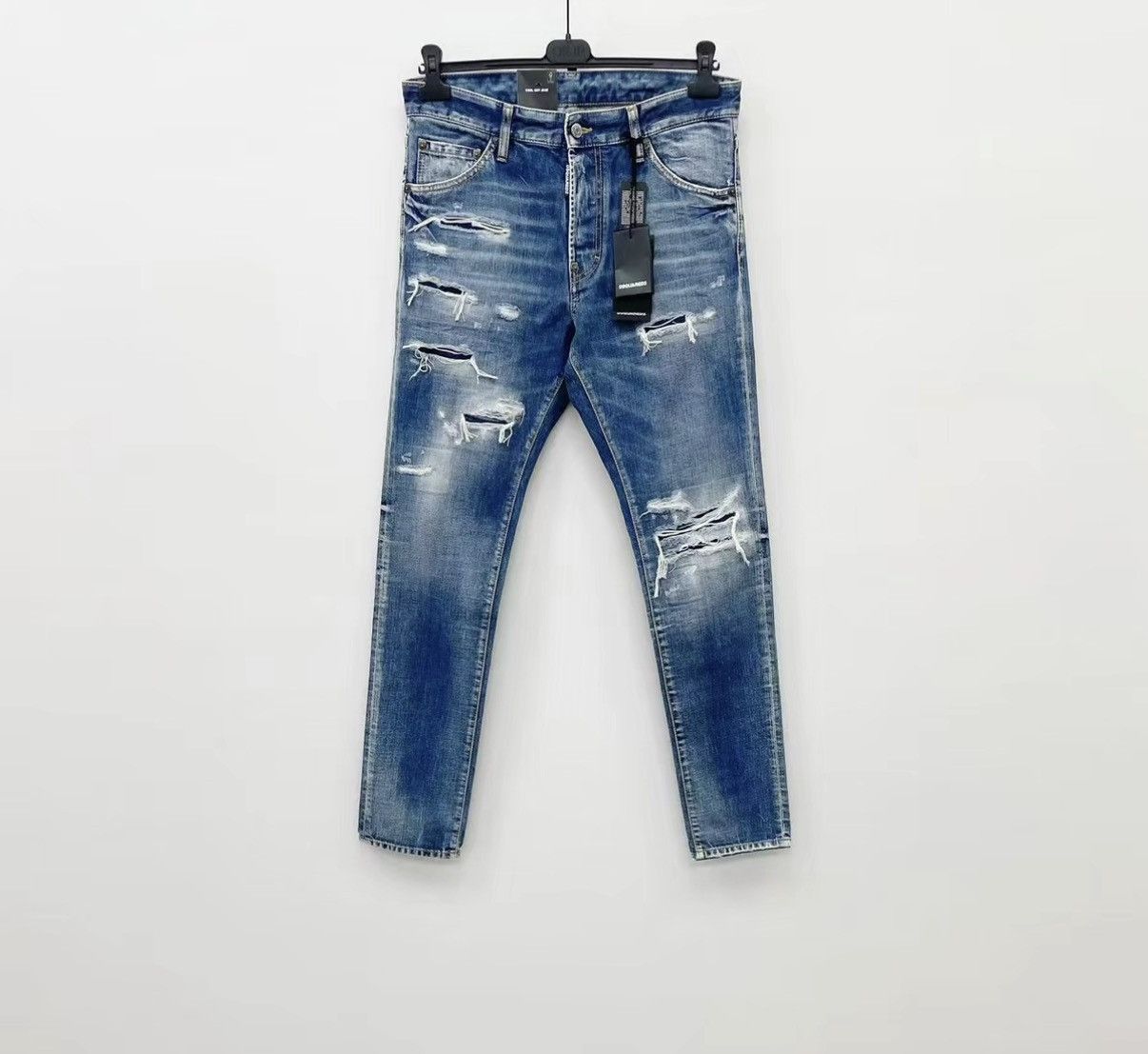 Dsquared2 Blue Distressed Denim Jeans Size 30 Size US 30 / EU 46 - 1 Thumbnail