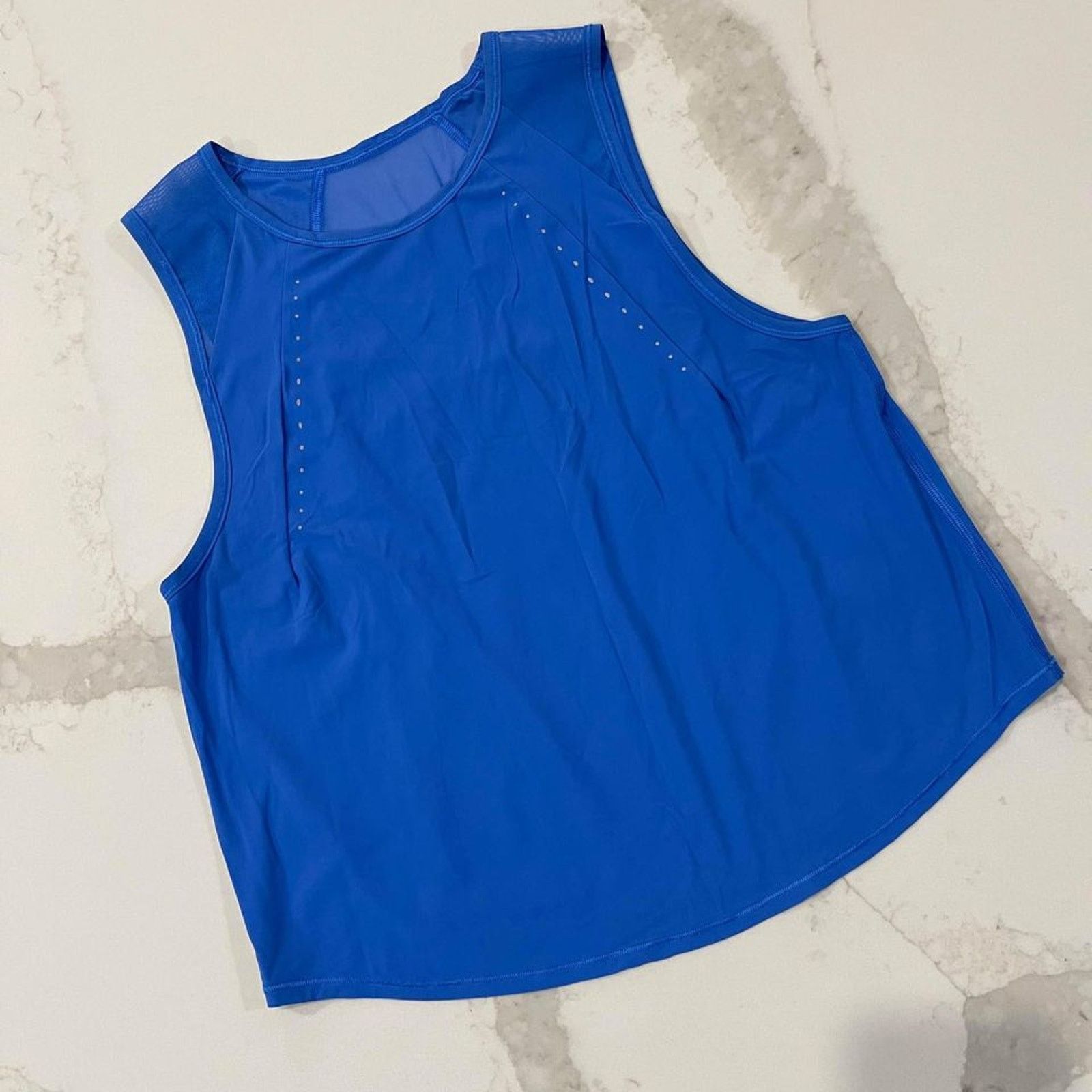 Lululemon Lululemon Athletica Sculpt Cropped TankTop Blue Womens Small Size S / US 4 / IT 40 - 1 Thumbnail