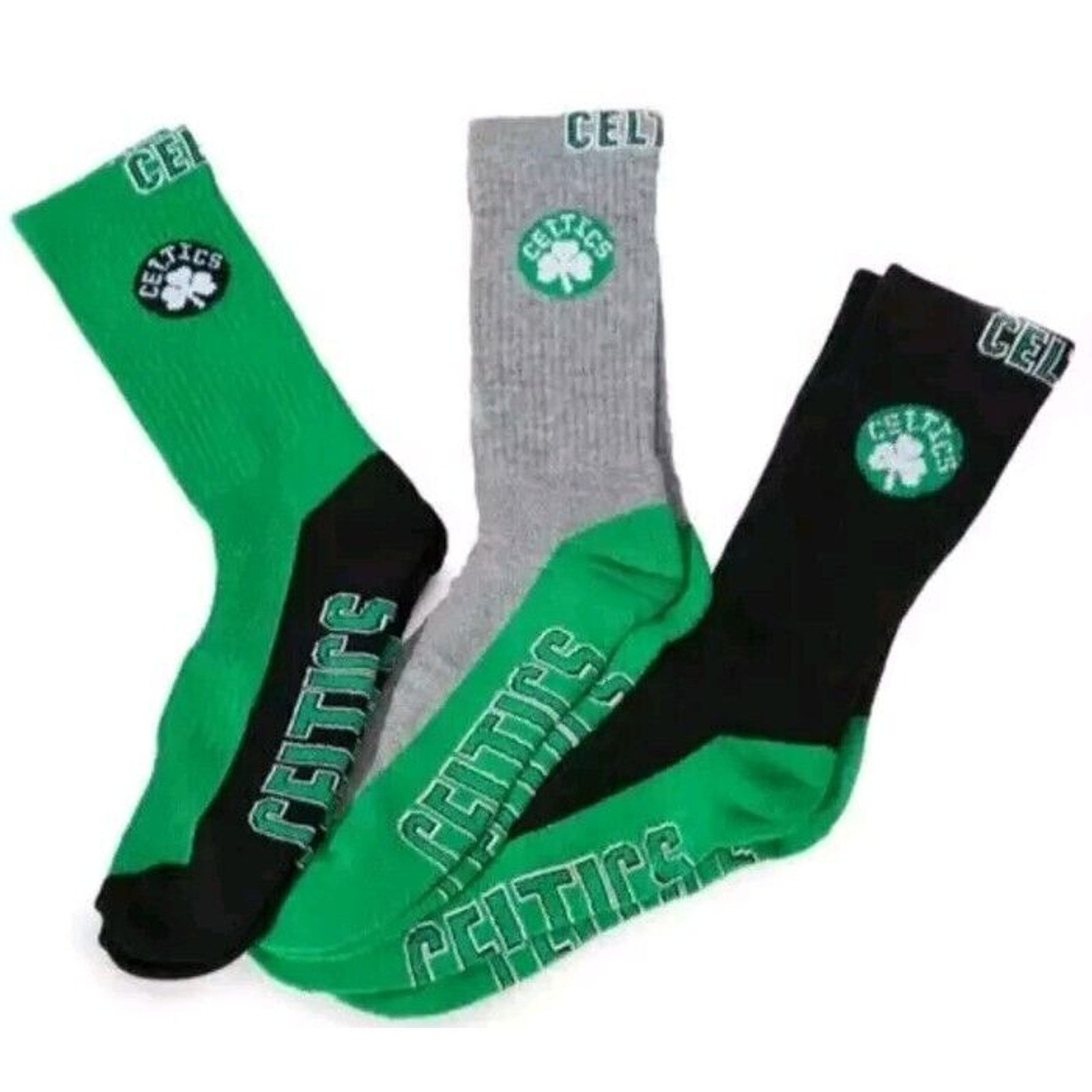 Other Boston Celtics Official NBA Crew Socks 3 Pair Size 6-12 Size ONE SIZE - 1 Thumbnail