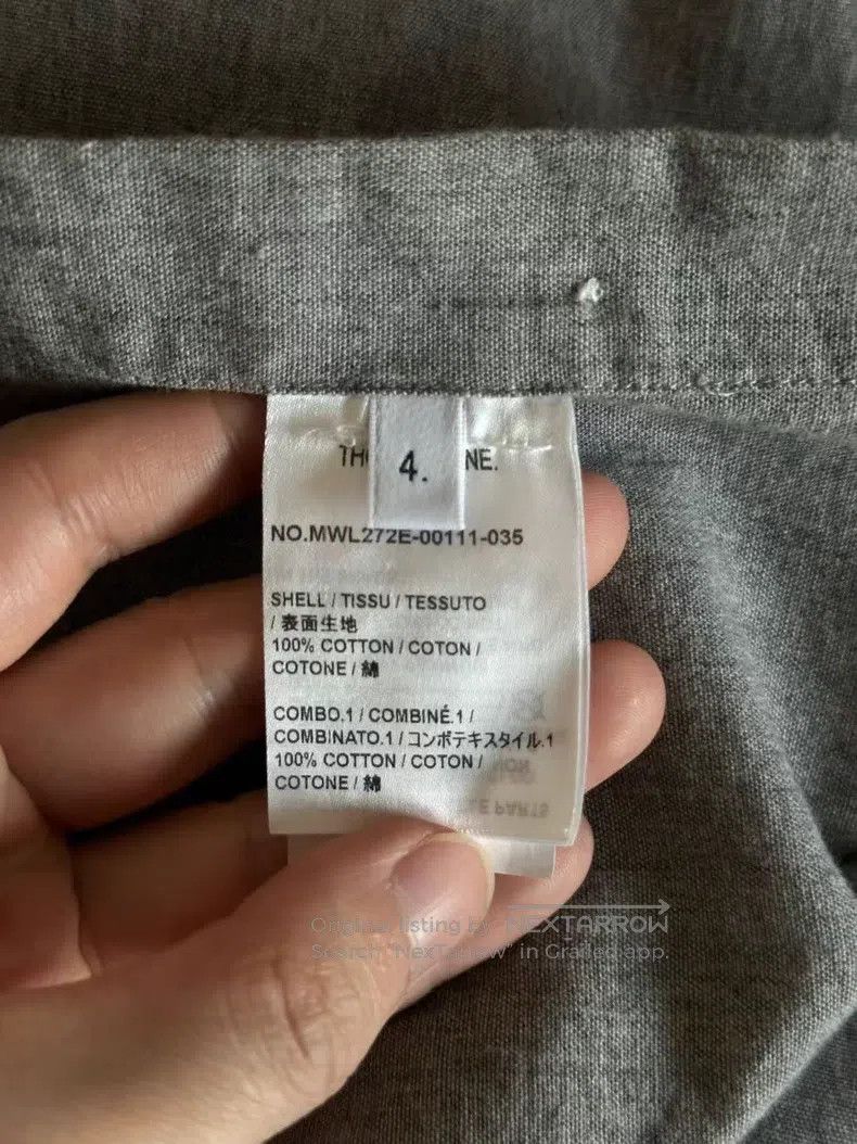 Thom Browne Thom Browne Grey armband shirt Size US XL / EU 56 / 4 - 4 Thumbnail
