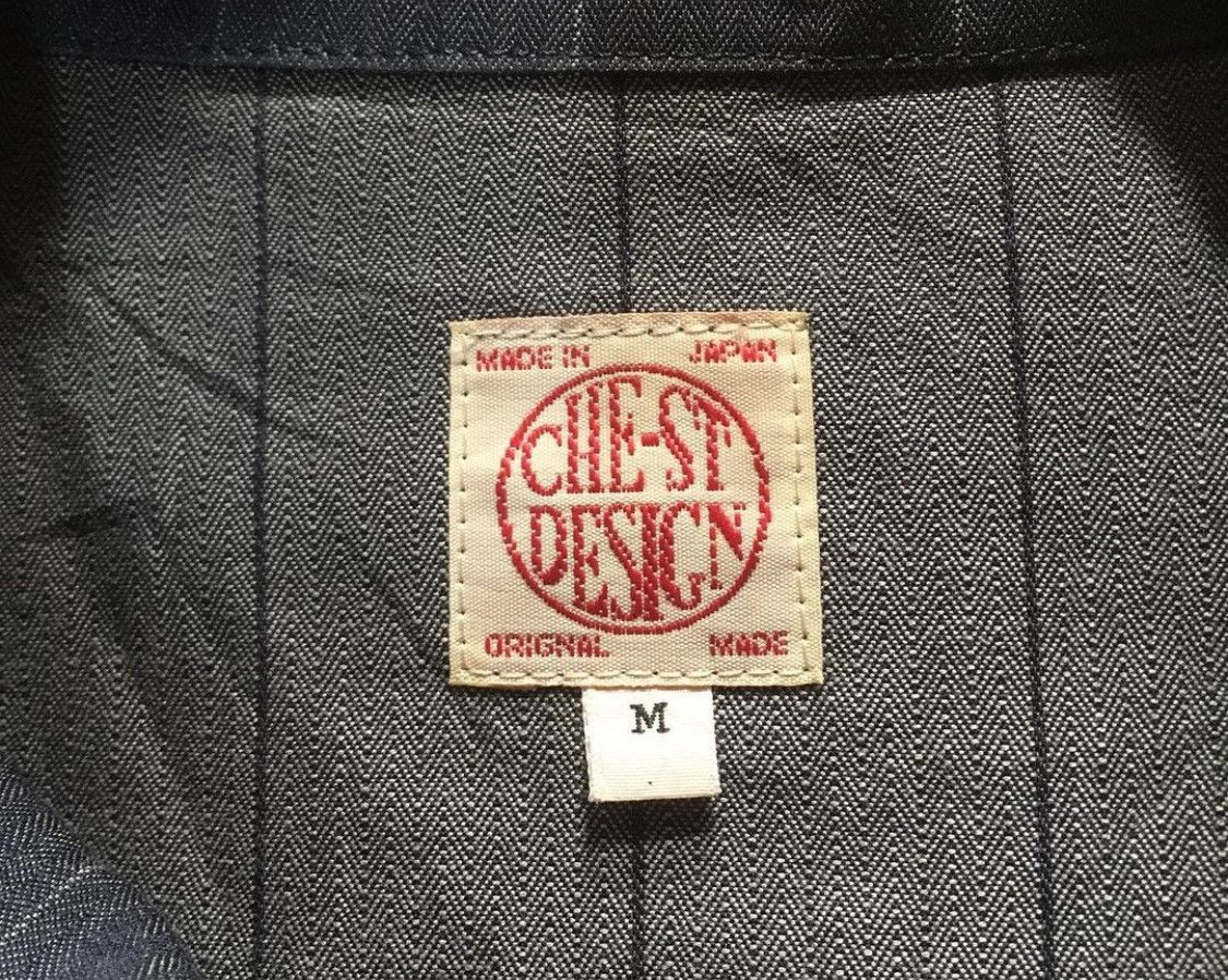 20471120 × Japanese Brand × Le Grande Bleu (L.G.B.) Japanese Brand - Che St Design Herringbone Field Jacket Size US M / EU 48-50 / 2 - 2 Thumbnail