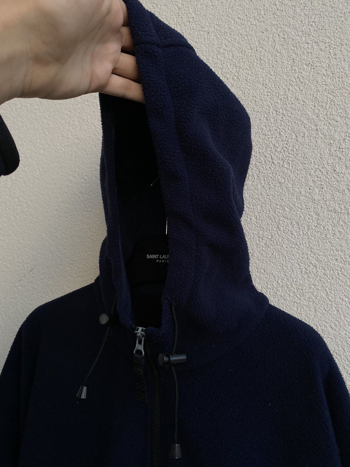 Yves Saint Laurent 90s Fleece YSL Jacket Anorak Zip YSL Bomber Black YSL Anorak Size US XL / EU 56 / 4 - 4 Thumbnail