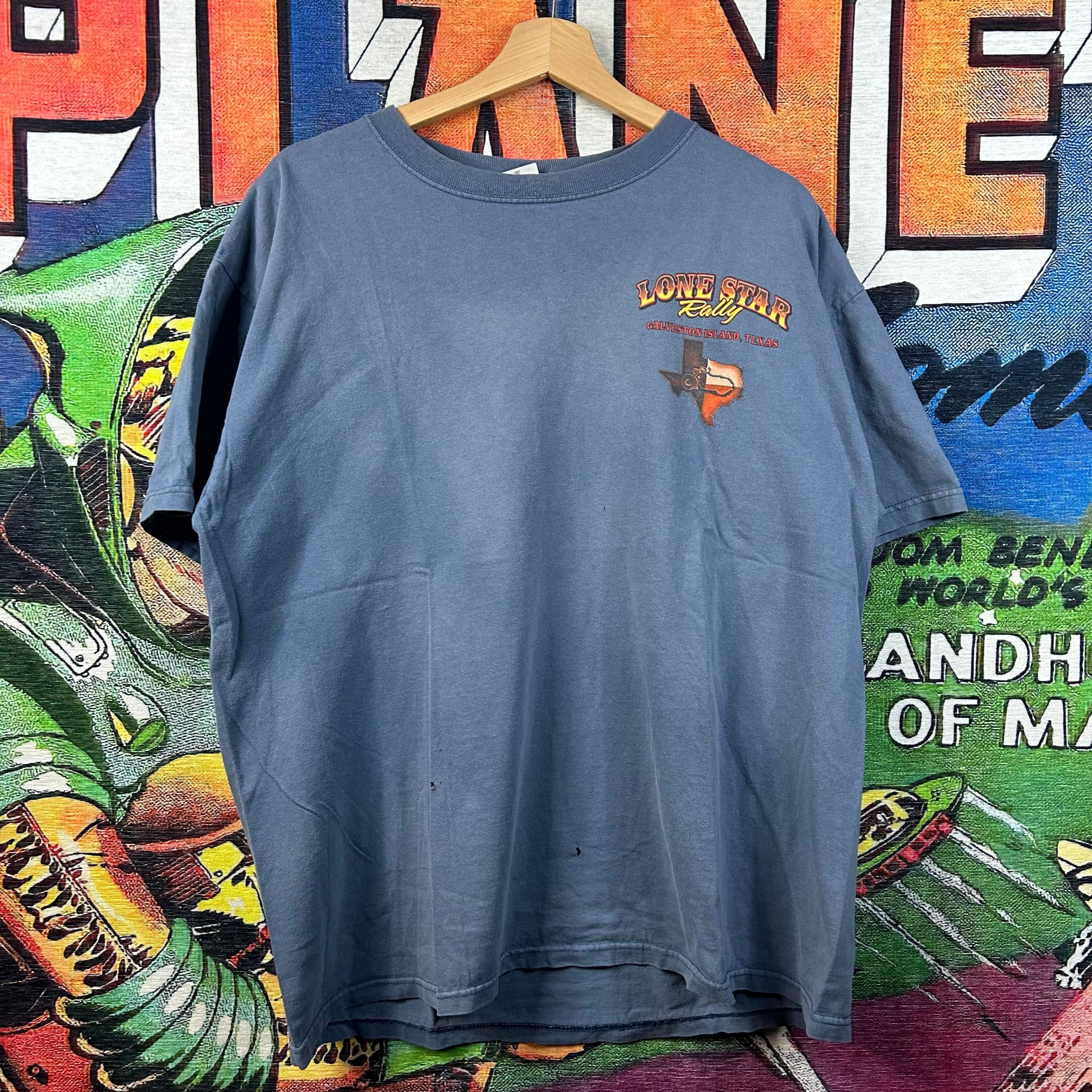 Harley Davidson × Vintage Y2K Lone Star Rally Tee Size XL Size US XL / EU 56 / 4 - 1 Thumbnail