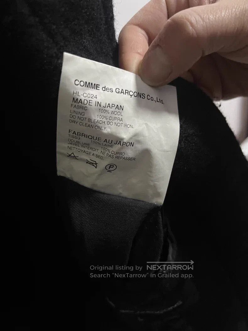 Comme des Garcons Comme Des Garcons Black wool overcoat Size US L / EU 52-54 / 3 - 8 Thumbnail