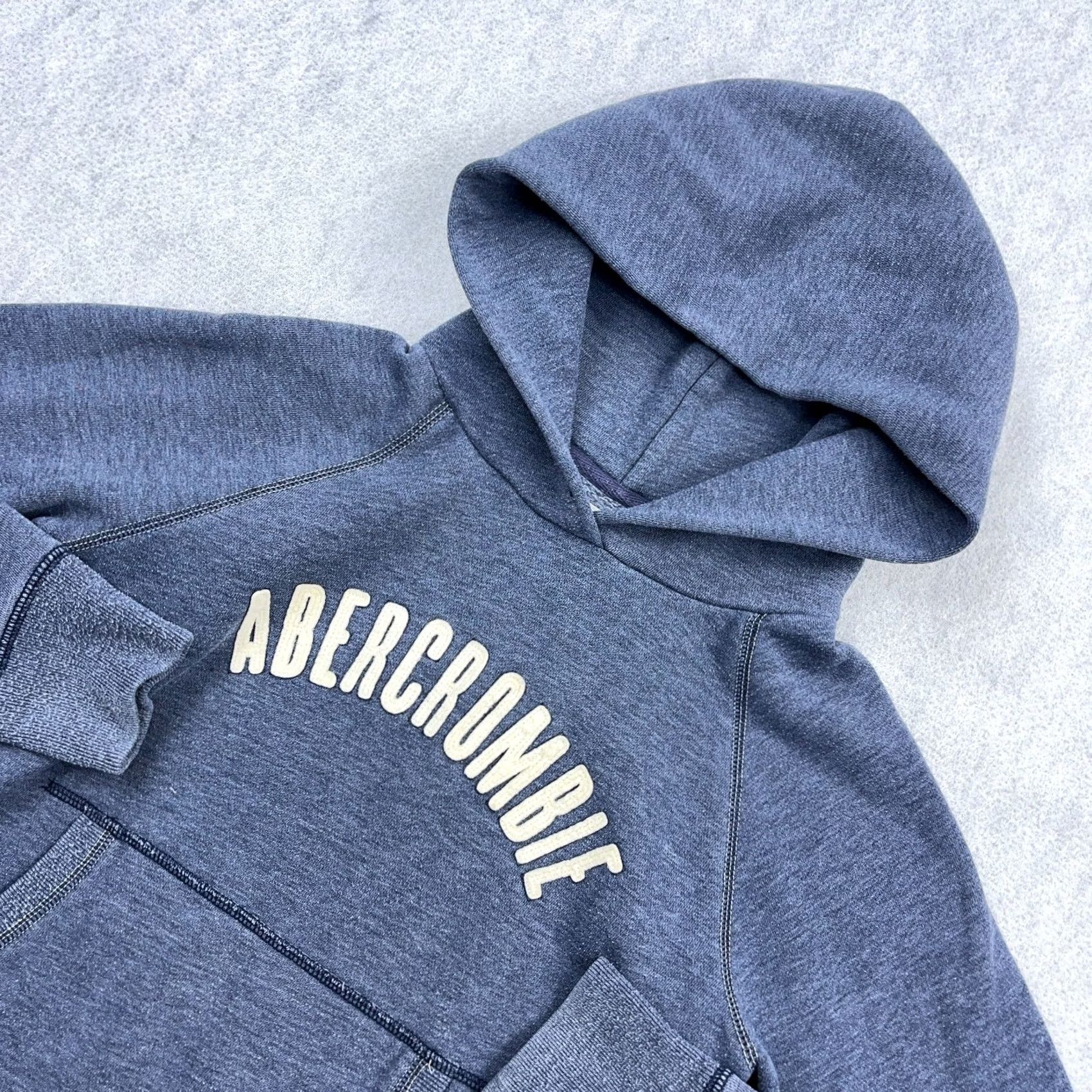 Abercrombie & Fitch Vintage Abercrombie & Fitch Hoodie Women Small Gray Sweatshirt Logo 00s UL Size S / US 4 / IT 40 - 2 Thumbnail