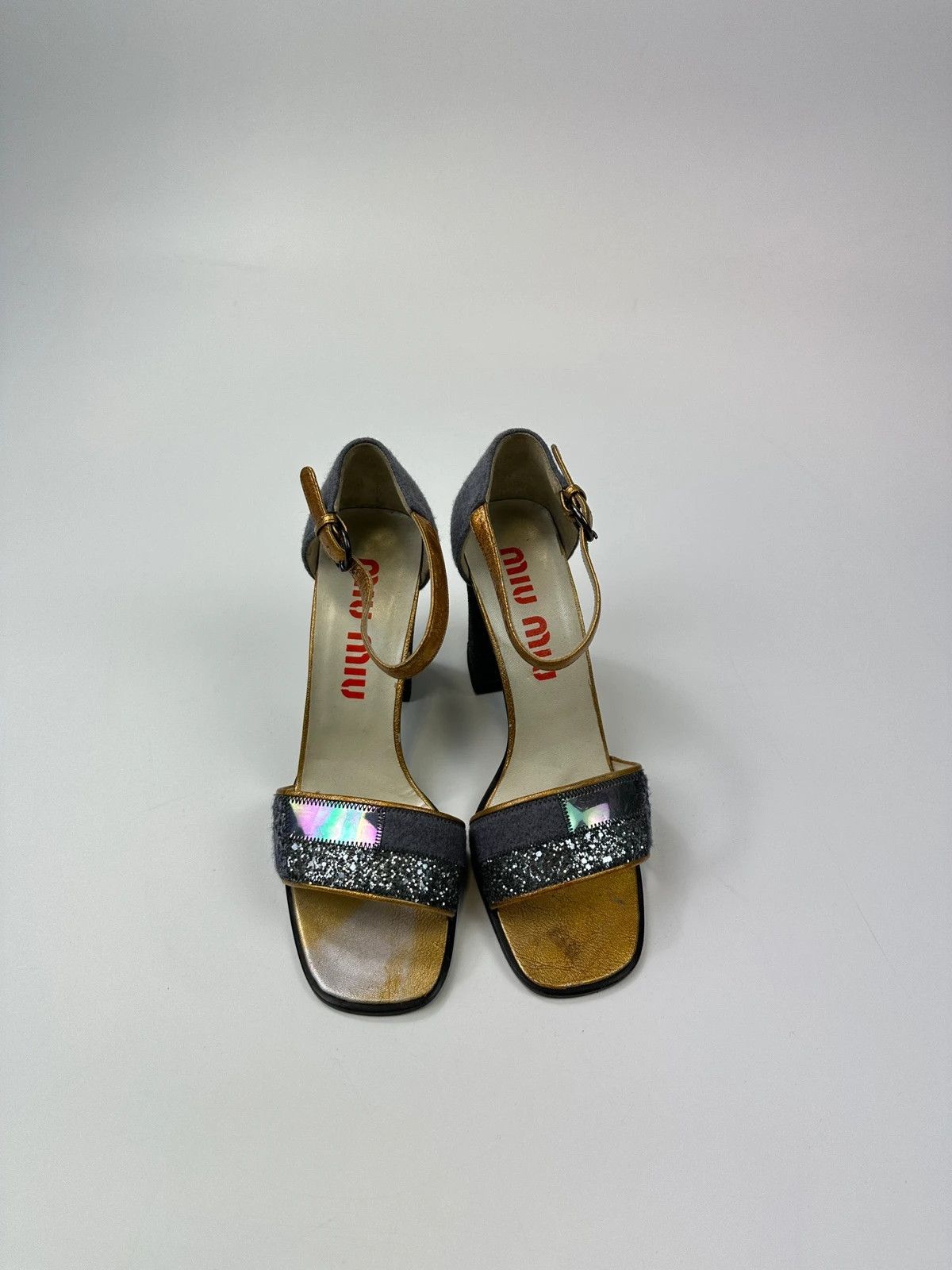 Miu Miu Miu Miu FW1998 PVC Coated Glitter Heels Pumps Shoes Size US 9 / IT 39 - 4 Thumbnail