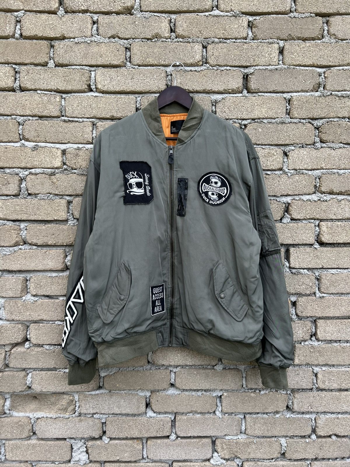 Japanese Brand B One Soul Duck Dude Bomber Jacket Size US XL / EU 56 / 4 - 2 Thumbnail