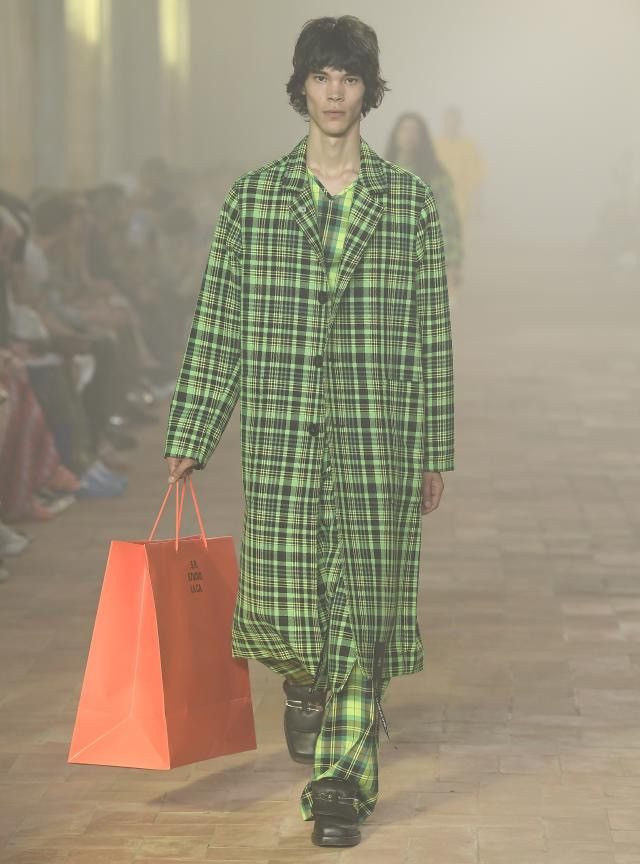 Sterling Ruby 2020 Runway Debut Green Weave Coat Size US L / EU 52-54 / 3 - 2 Thumbnail