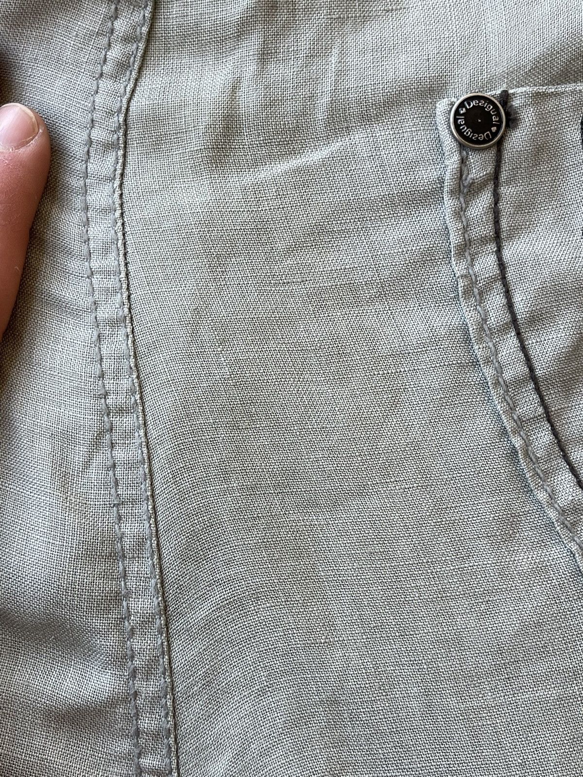 Desigual Desigual Multi-Pocket Patchwork Linen Blend Pants Size 46 Size US 38 / EU 54 - 22 Thumbnail