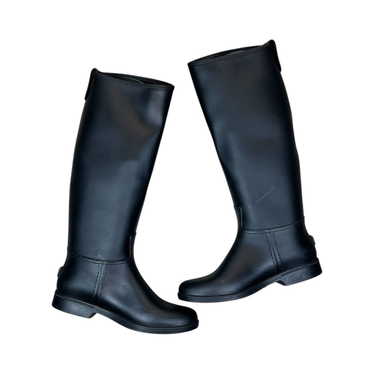 Love Moschino Love Moschino Rubber Rain Boots W’ Knee High Logo Wellies Size US 6 / IT 36 - 7 Thumbnail
