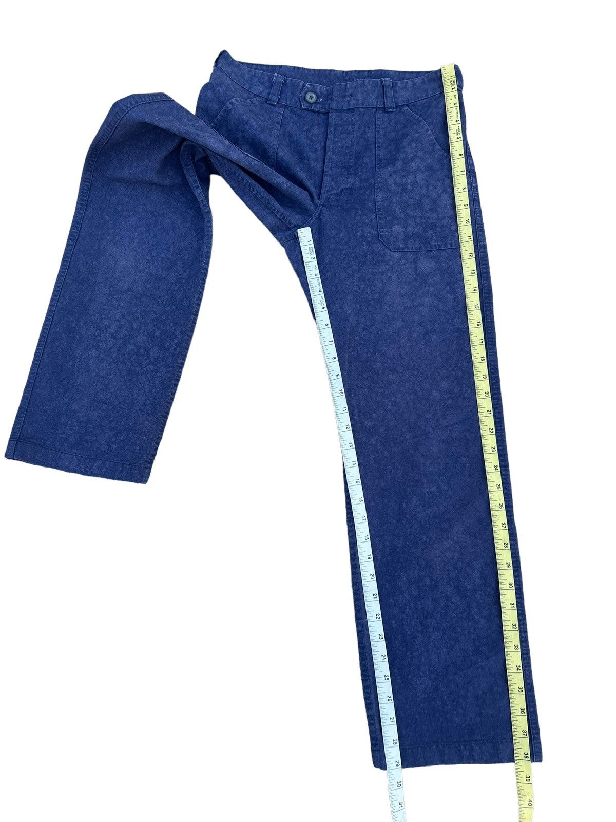 Danton Vintage Le Glazik France Faded Indigo Fatigue Pant Size US 29 - 5 Thumbnail