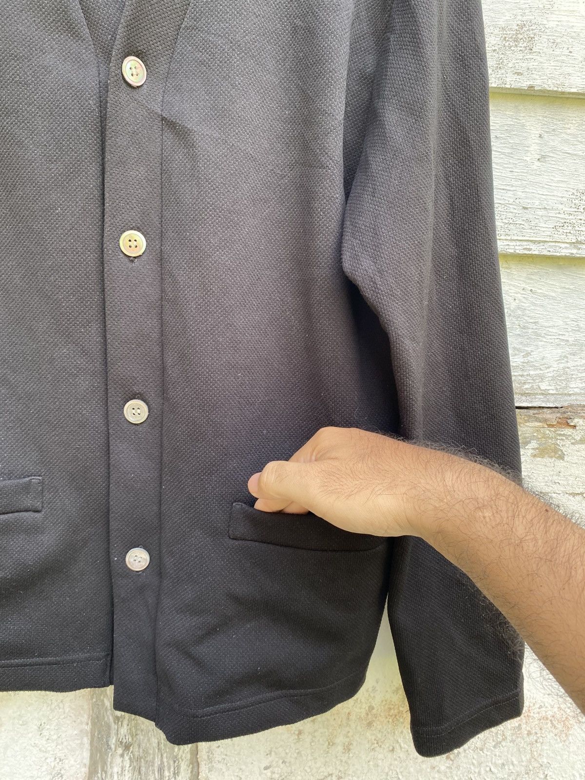 Comme des Garcons Homme Plus × Vintage CDG Homme Plus AD98 Black Cardigan Smart Design Size US M / EU 48-50 / 2 - 5 Thumbnail