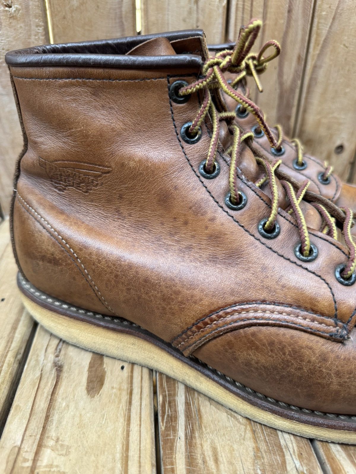 Red Wing Red wing 875 brown Moc Toe Leather boots sz UK 8 US 9 E Size US 9 / EU 42 - 13 Thumbnail
