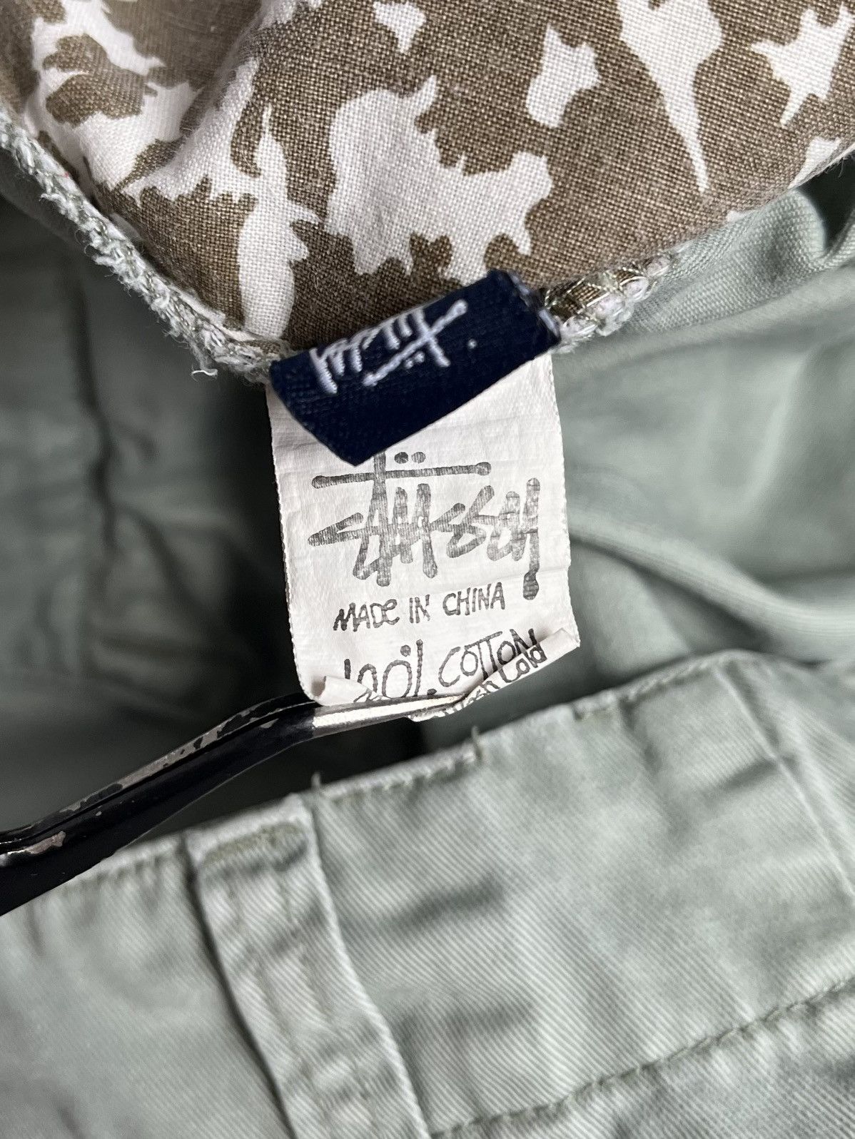 Stussy × Vintage Stussy Y2K Women Grey Pockets Faded Mini Skirt Size 32" / US 10 / IT 46 - 16 Thumbnail