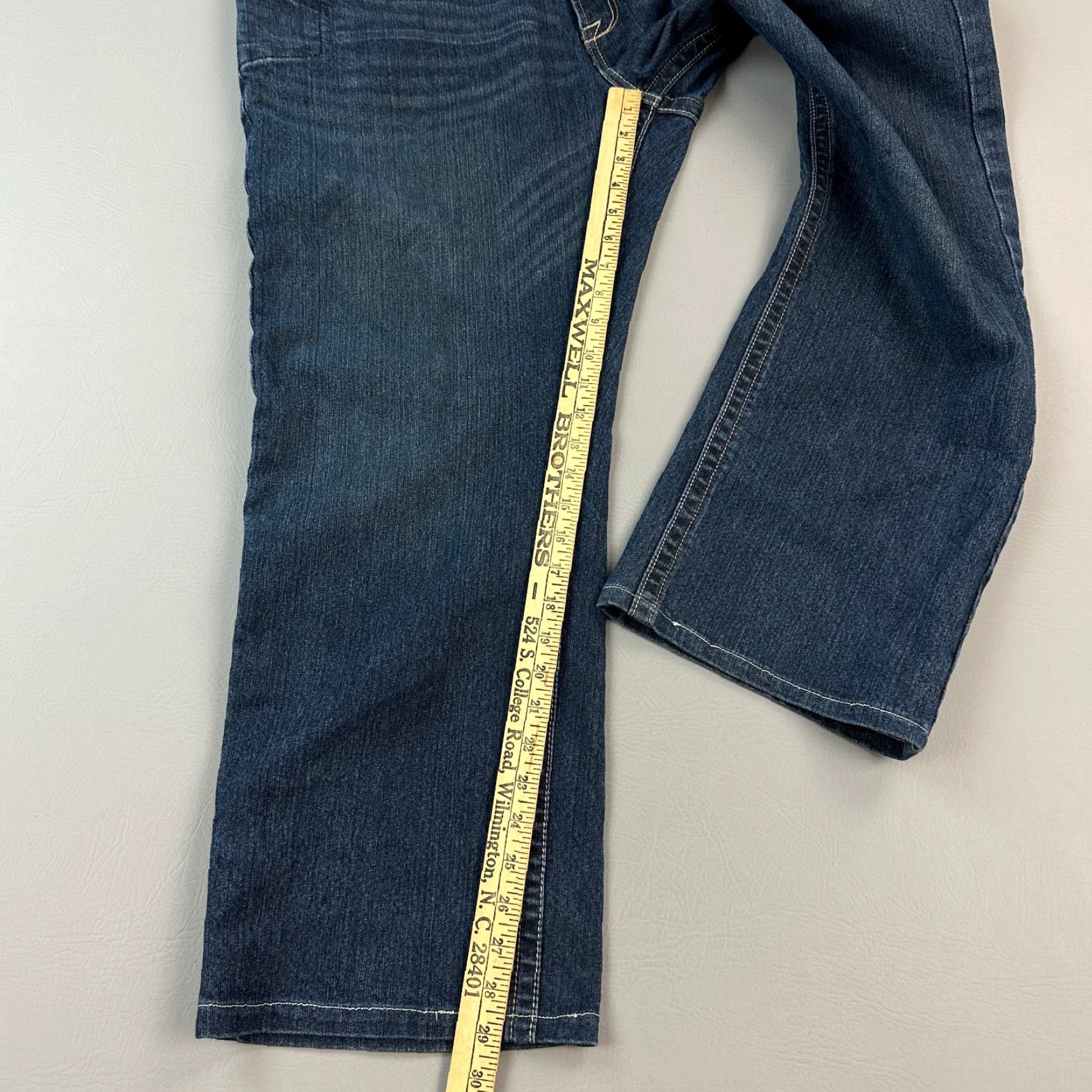 Ariat Ariat Rebar M4 Jeans Mens 42x29 Dark Wash Denim Relaxed Bootcut Work Wear Size US 42 / EU 58 - 2 Thumbnail
