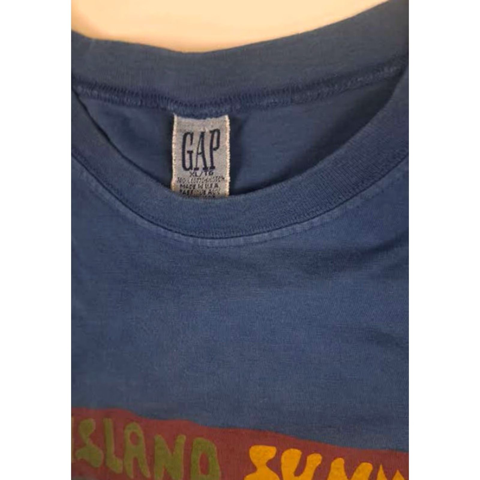 Gap Gap USA Made Rare Island Sun Summer Print XL Single Stitch T-Shirt Size US XL / EU 56 / 4 - 2 Thumbnail
