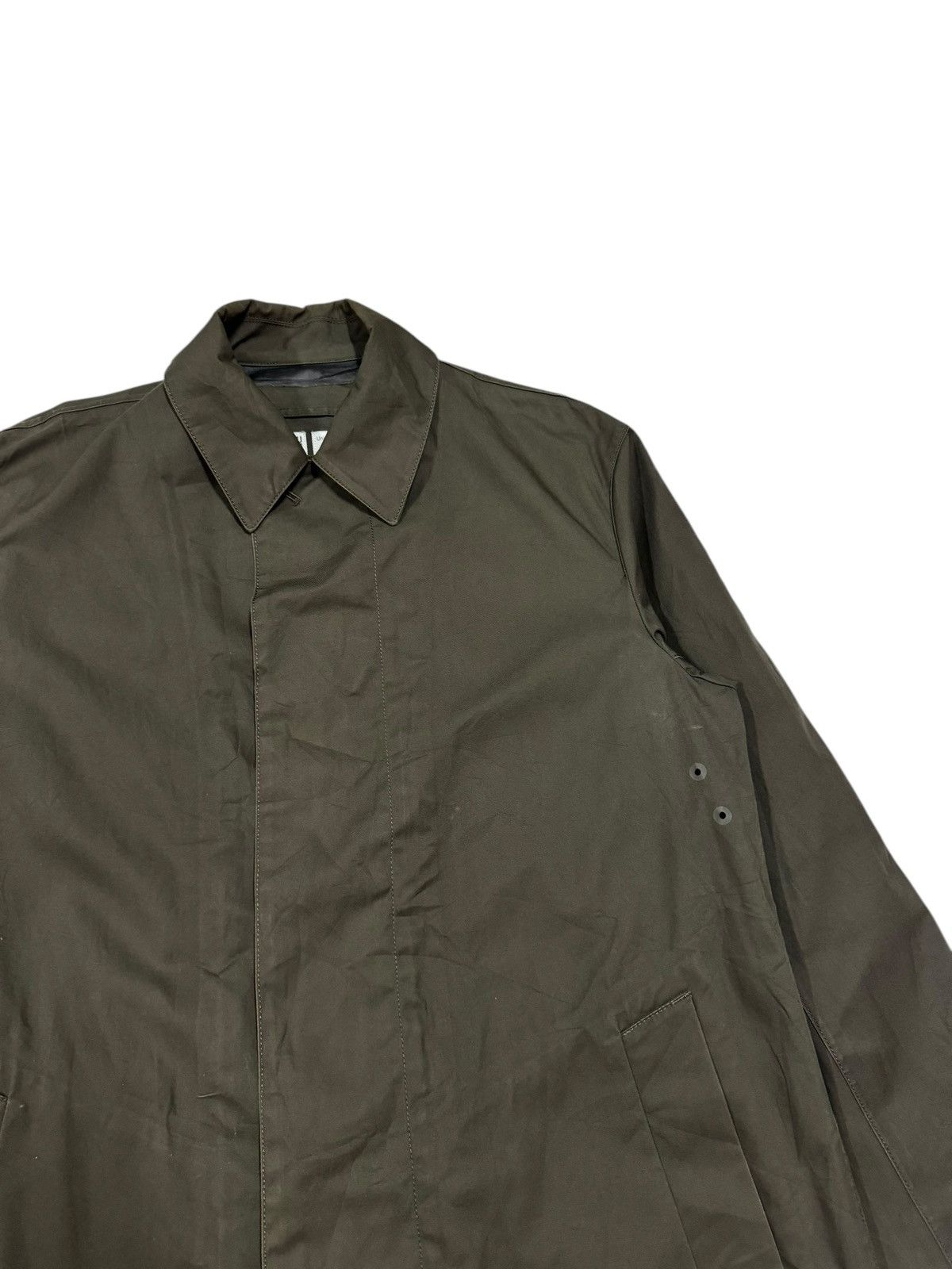 Japanese Brand × Lemaire × Uniqlo Uniqlo Lemaire Wax Cotton Longjacket Raincoat Size US S / EU 44-46 / 1 - 9 Thumbnail
