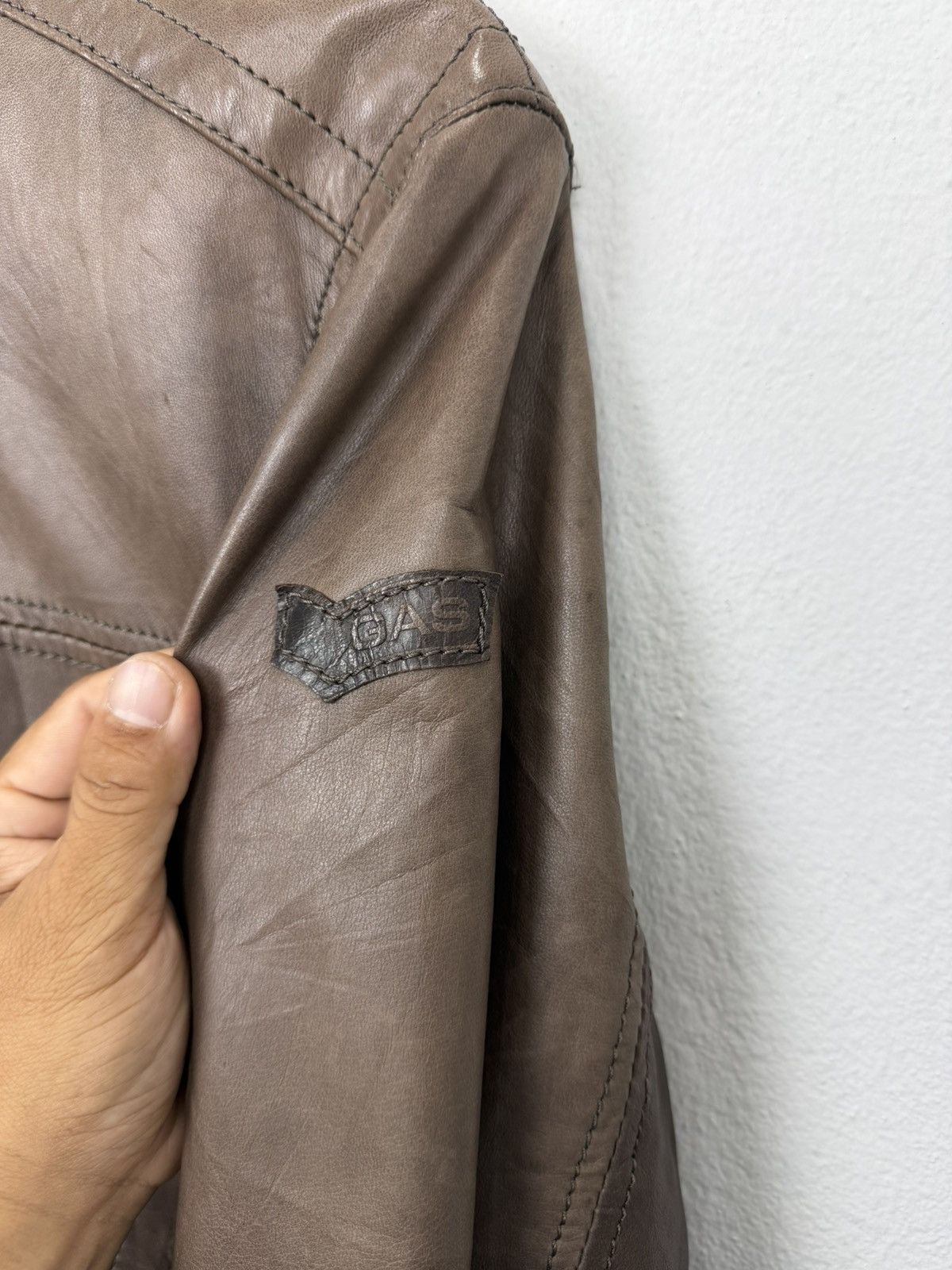 GAS GAS Italy “Vera Pelle” Premium Leather Bomber Jacket Size US L / EU 52-54 / 3 - 4 Thumbnail