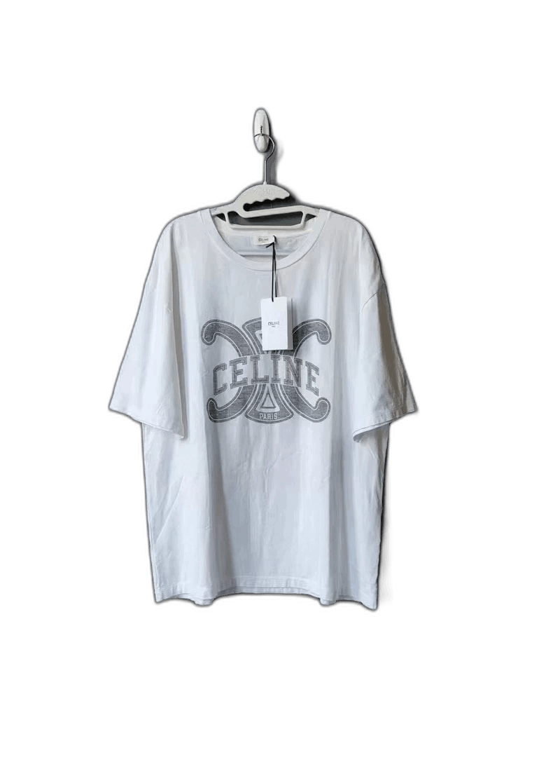 Celine Celine Logo Short Sleeve T-Shirt Size ONE SIZE - 1 Thumbnail