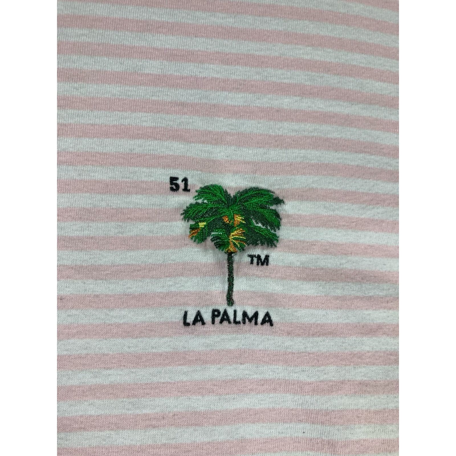 Forever 21 Loteria x Forever 21 Men's M Pink Striped Embroidered Casual Size US M / EU 48-50 / 2 - 3 Thumbnail