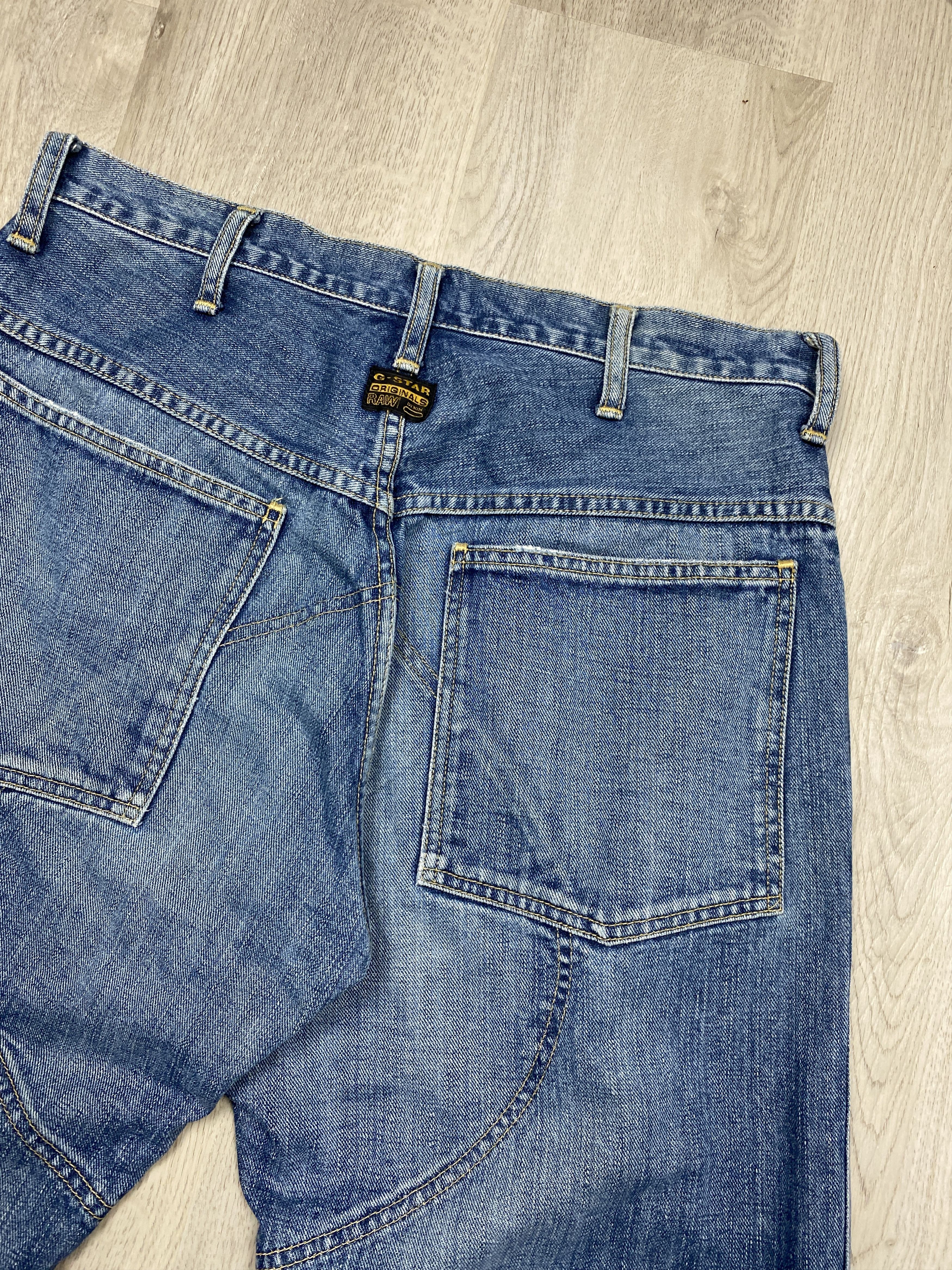 G-Star G Star Raw Vintage Mens Elwood Denim Pants Jeans Double Knee Size US 31 - 6 Thumbnail