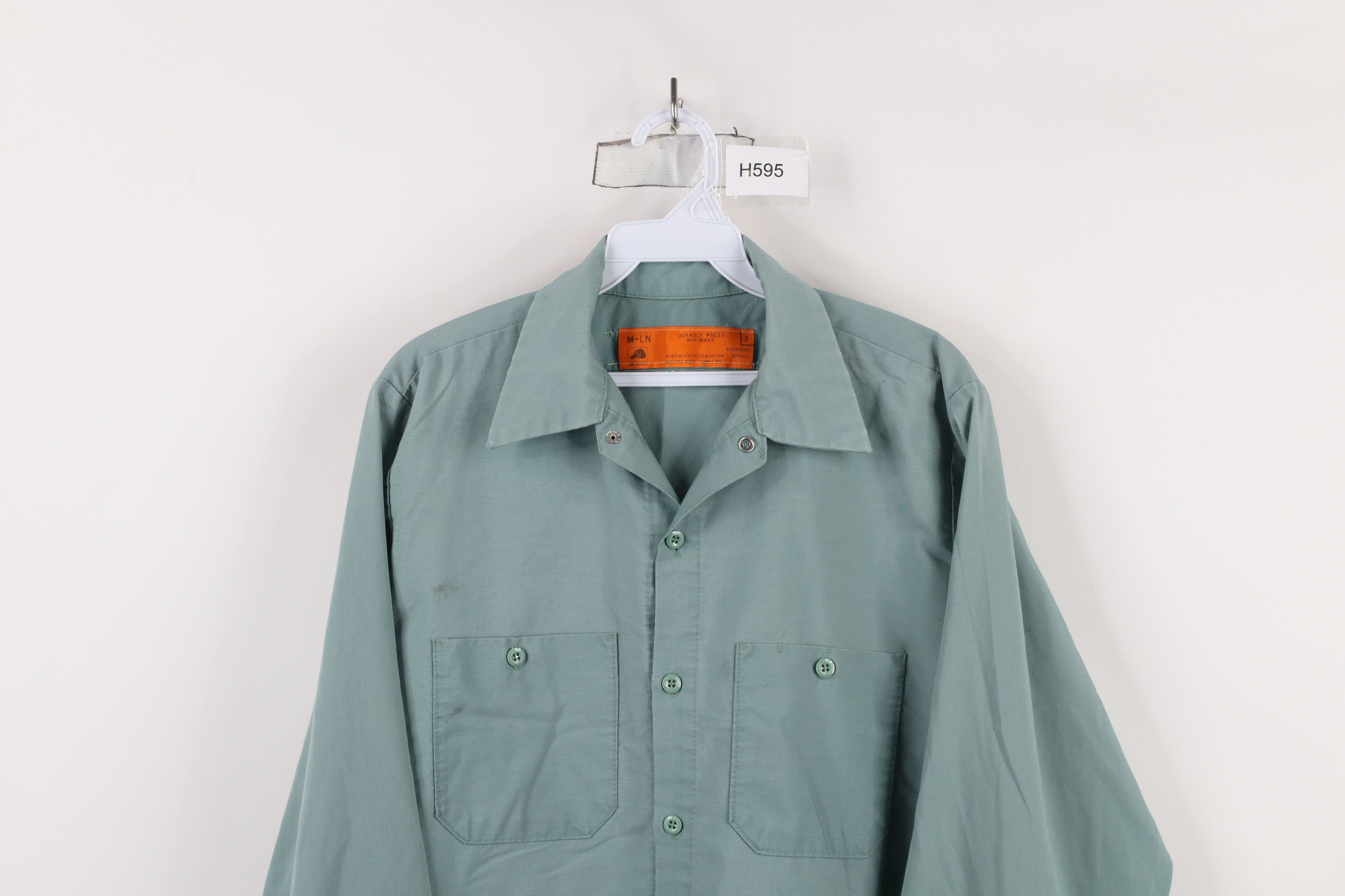 Vintage Vintage 70s Streetwear Workwear Mechanic Button Shirt USA Size US M / EU 48-50 / 2 - 2 Thumbnail