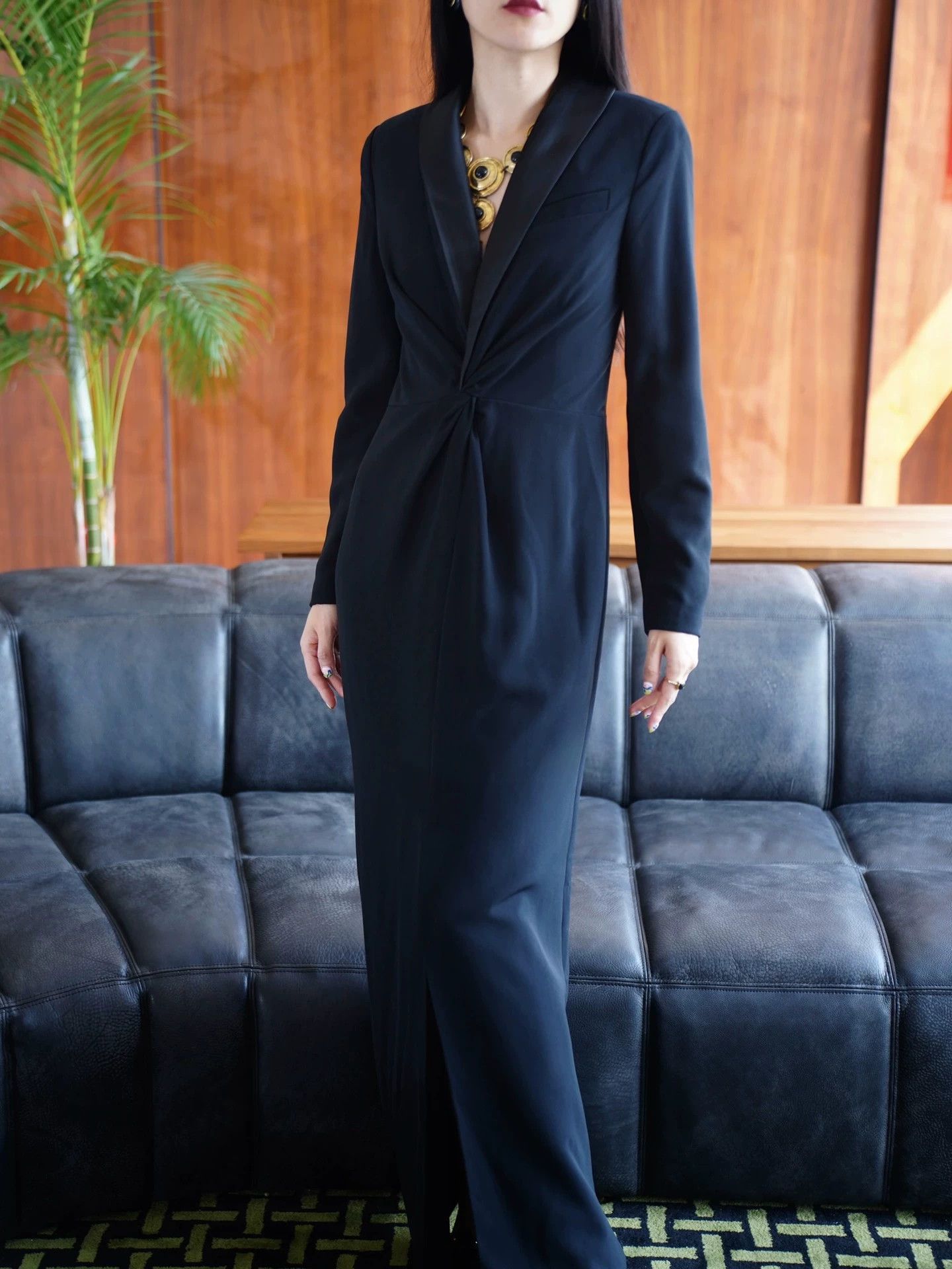 Polo Ralph Lauren Ralph Lauren Black Label Deep V Black Suit Dress US6 Size M / US 6-8 / IT 42-44 - 9 Thumbnail