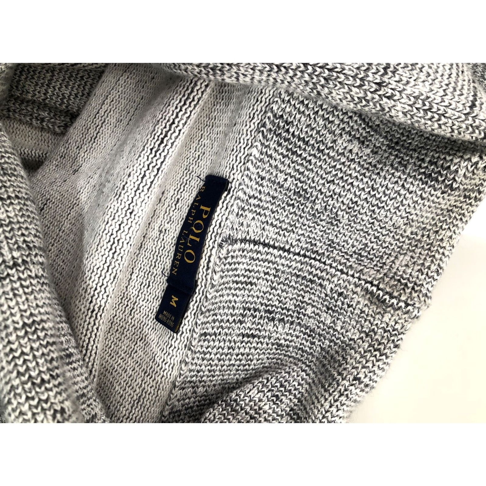 Polo Ralph Lauren POLO RALPH LAUREN SHAWL Cardigan Mens M Gray Knit Sweater - EXCELLENT Size US M / EU 48-50 / 2 - 6 Thumbnail