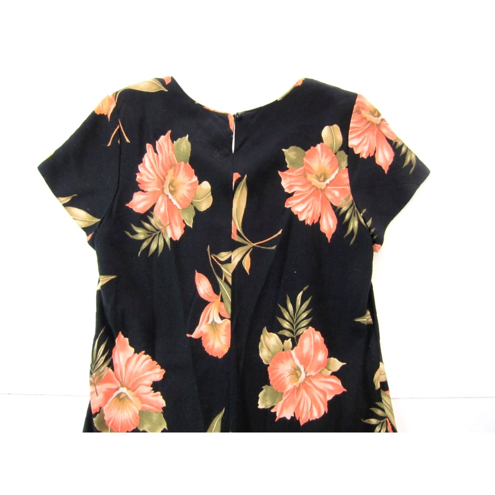 Pinko VINTAGE Hampton Dress Co. Rayon Black Pink Short Sleeve Tunic Smock Sun Dress 12 Size 34" / US 12 / IT 48 - 5 Thumbnail
