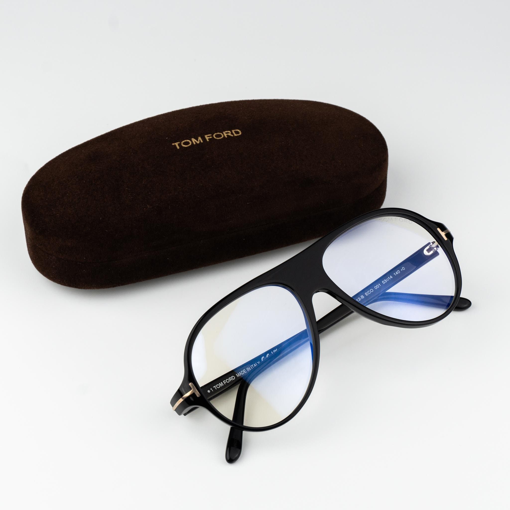 Tom Ford Tom Ford Men Eyeglasses Pilot FT5012-B/V 001 BRAND NEW Size ONE SIZE - 2 Thumbnail