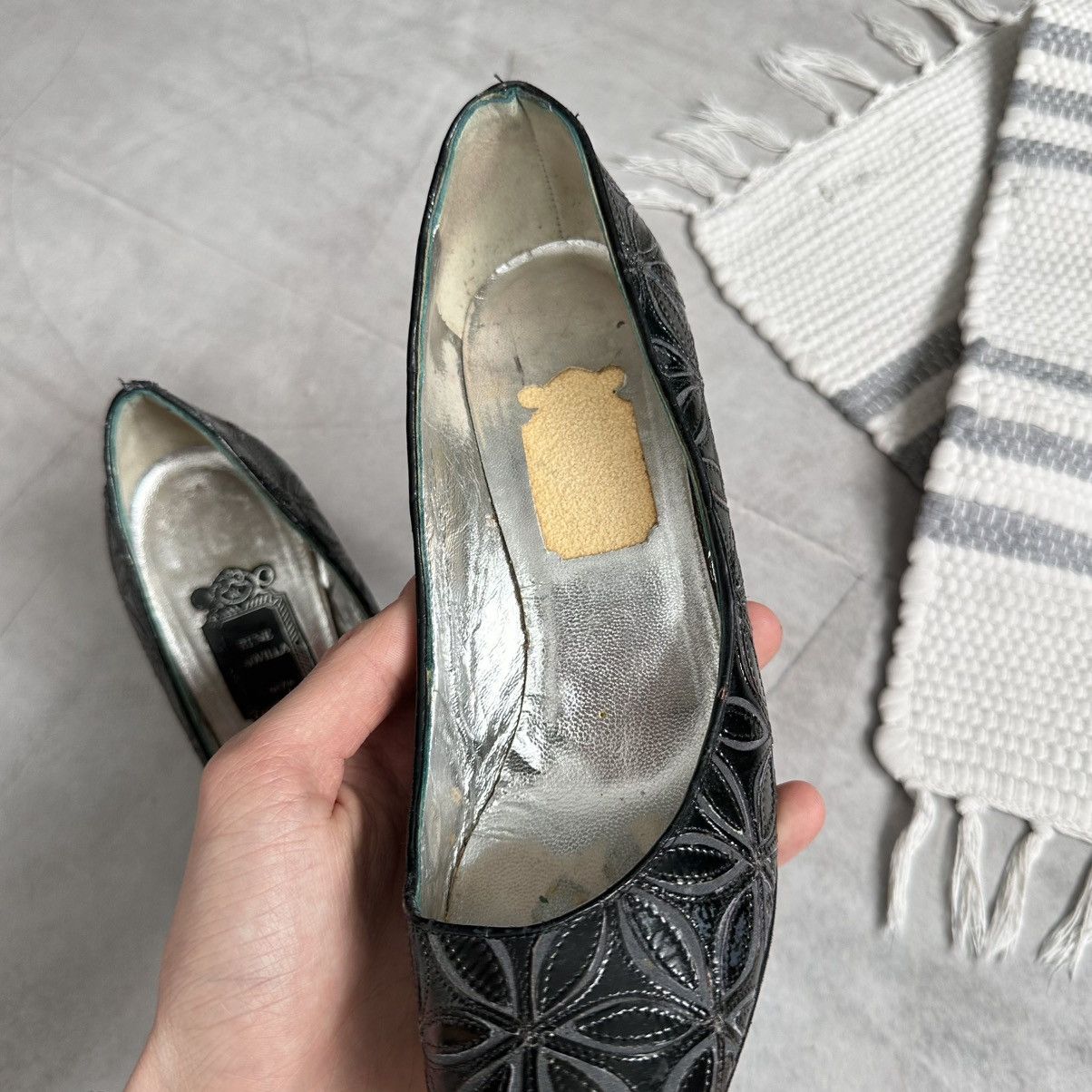 Rene Caovilla Vintage Rene Caovilla Floral Heels Miu Miu Vibe Size US 10 / IT 40 - 4 Thumbnail
