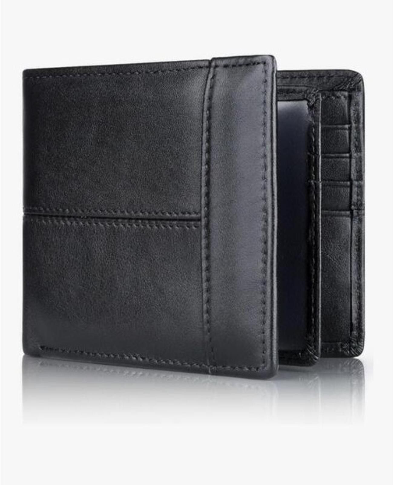 Other Swallowmall Men's RFID Blocking Leather Wallet - Black Size ONE SIZE - 1 Preview