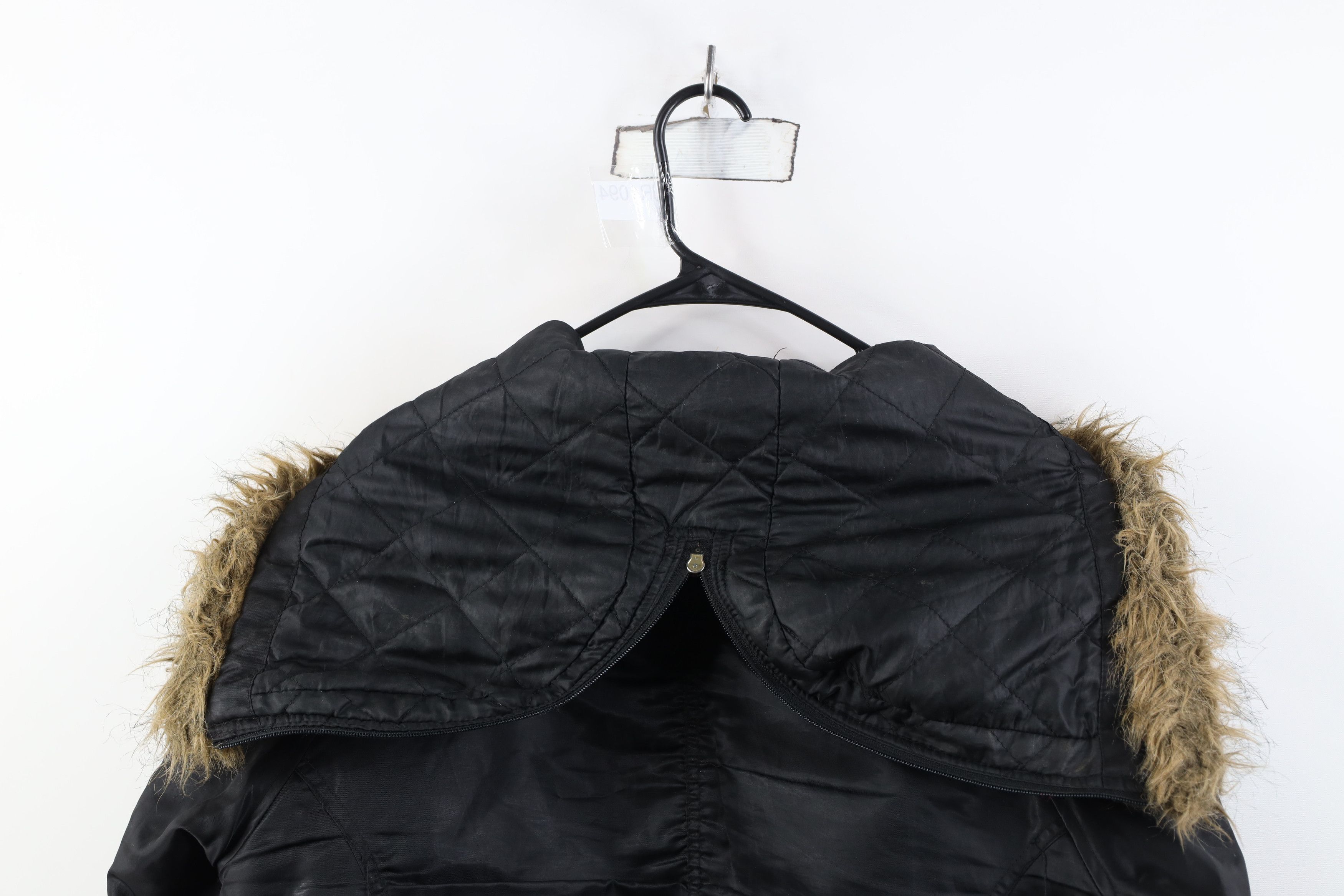 Southpole Vintage 90s Y2K Southpole Caped Hood Babydoll Jacket Black Size XL / US 12-14 / IT 48-50 - 15 Thumbnail