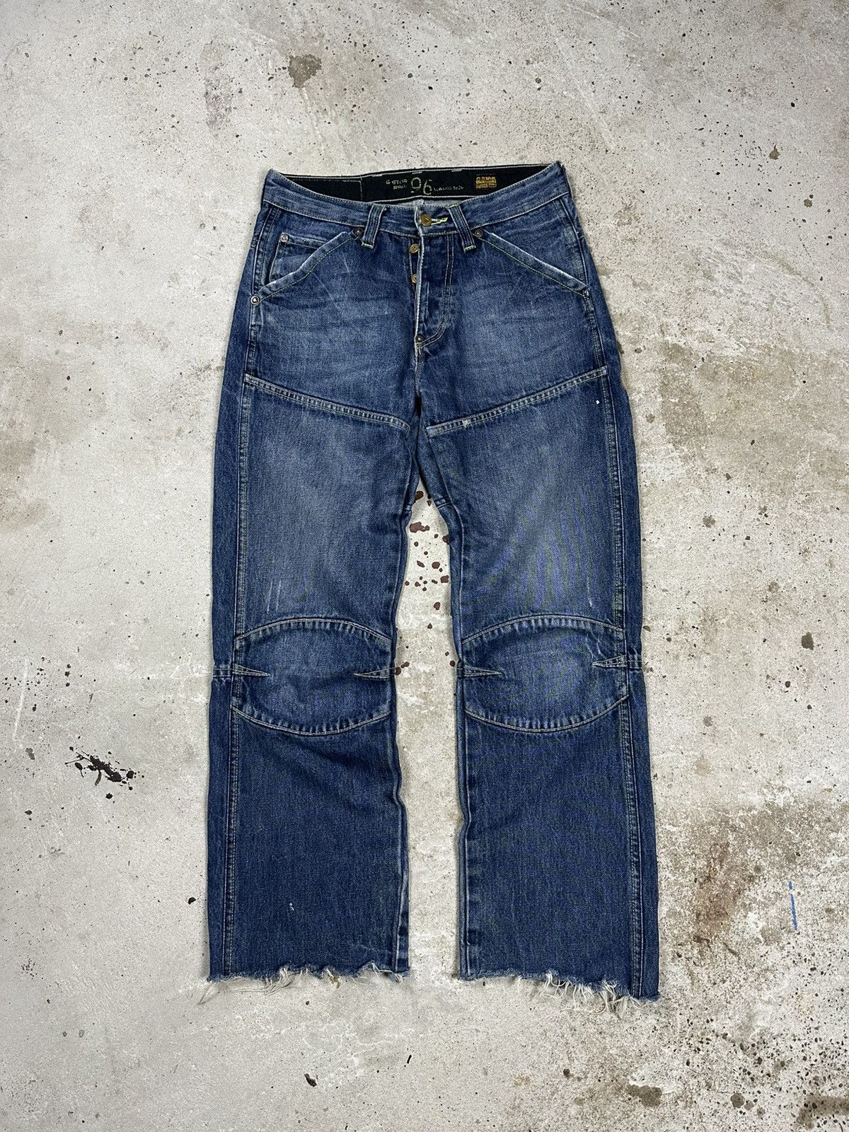 G-Star × Vintage Vintage Y2K G Star Raw 96 Double Knee Distressed Denim Pants Size US 30 / EU 46 - 2 Thumbnail