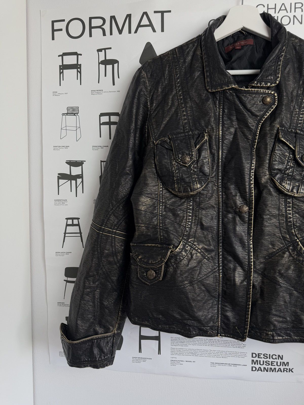 Japanese Brand Vintage y2k cropped leather moto racing jacket M archive Size M / US 6-8 / IT 42-44 - 4 Thumbnail