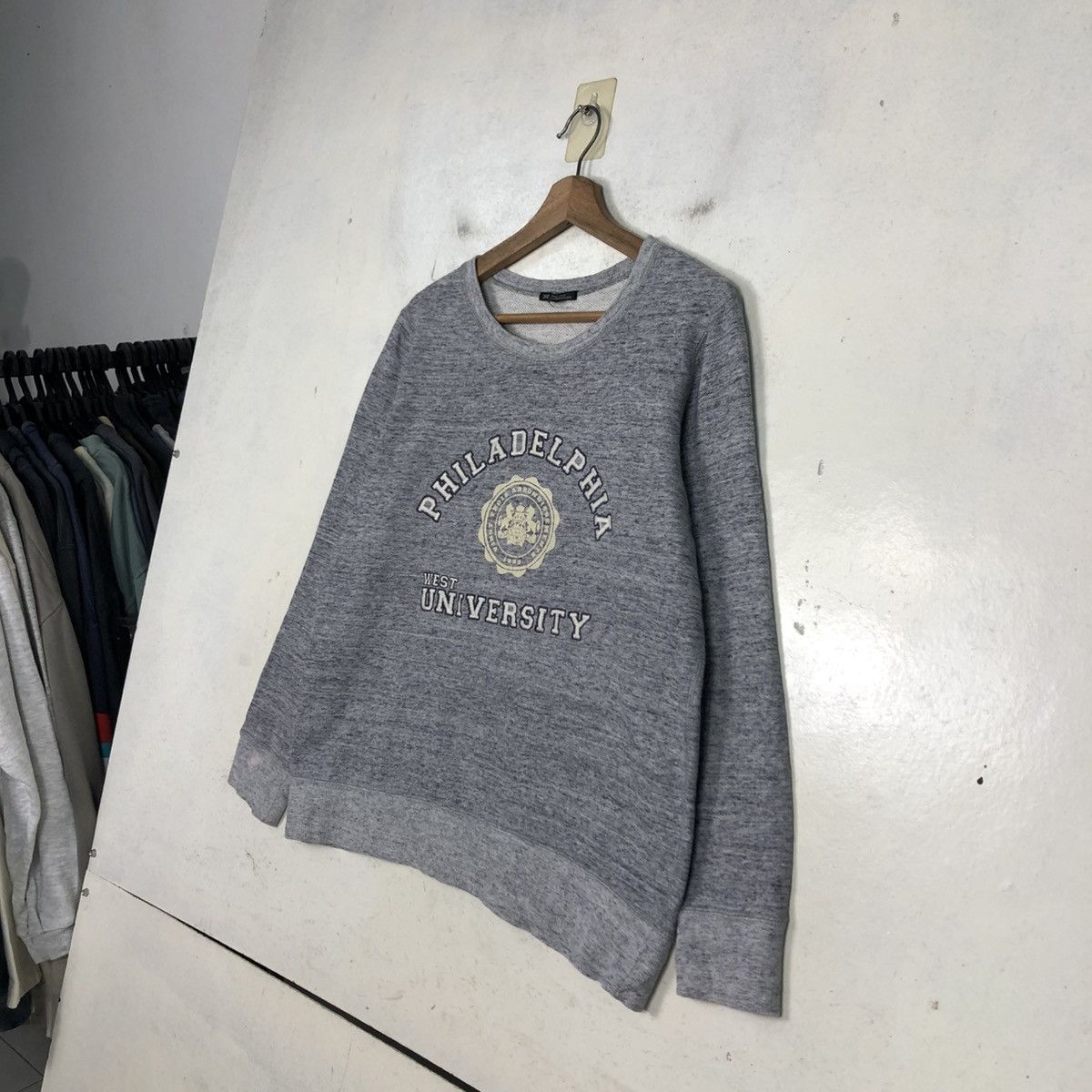 Japanese Brand 📌Vintage Sweatshirt Philadelphia West University Big Log Size US S / EU 44-46 / 1 - 4 Thumbnail