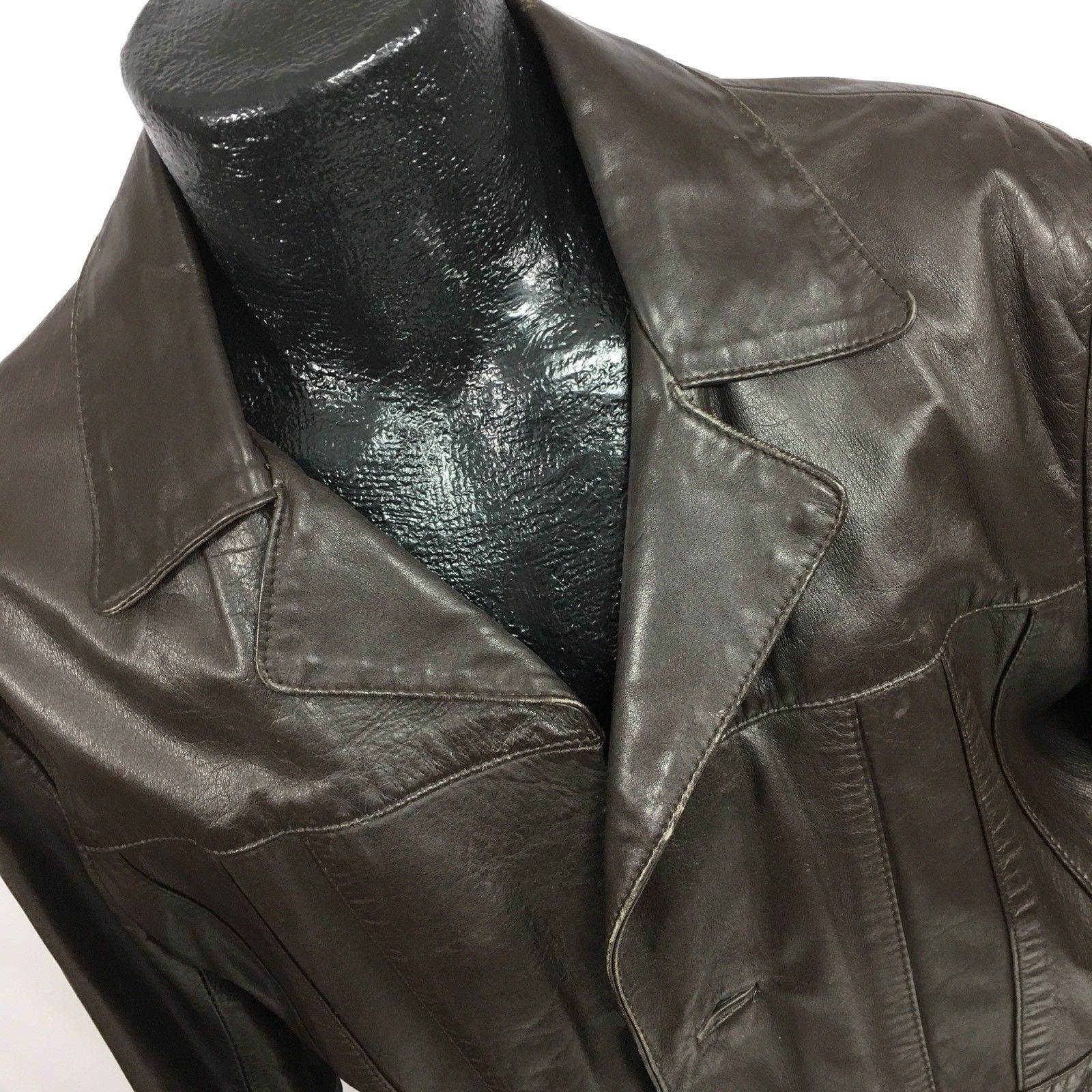 Other Vtg CAMPUS Brown MoD Sport Coat 3 Button Spy Jacket Size US XL / EU 56 / 4 - 1 Thumbnail