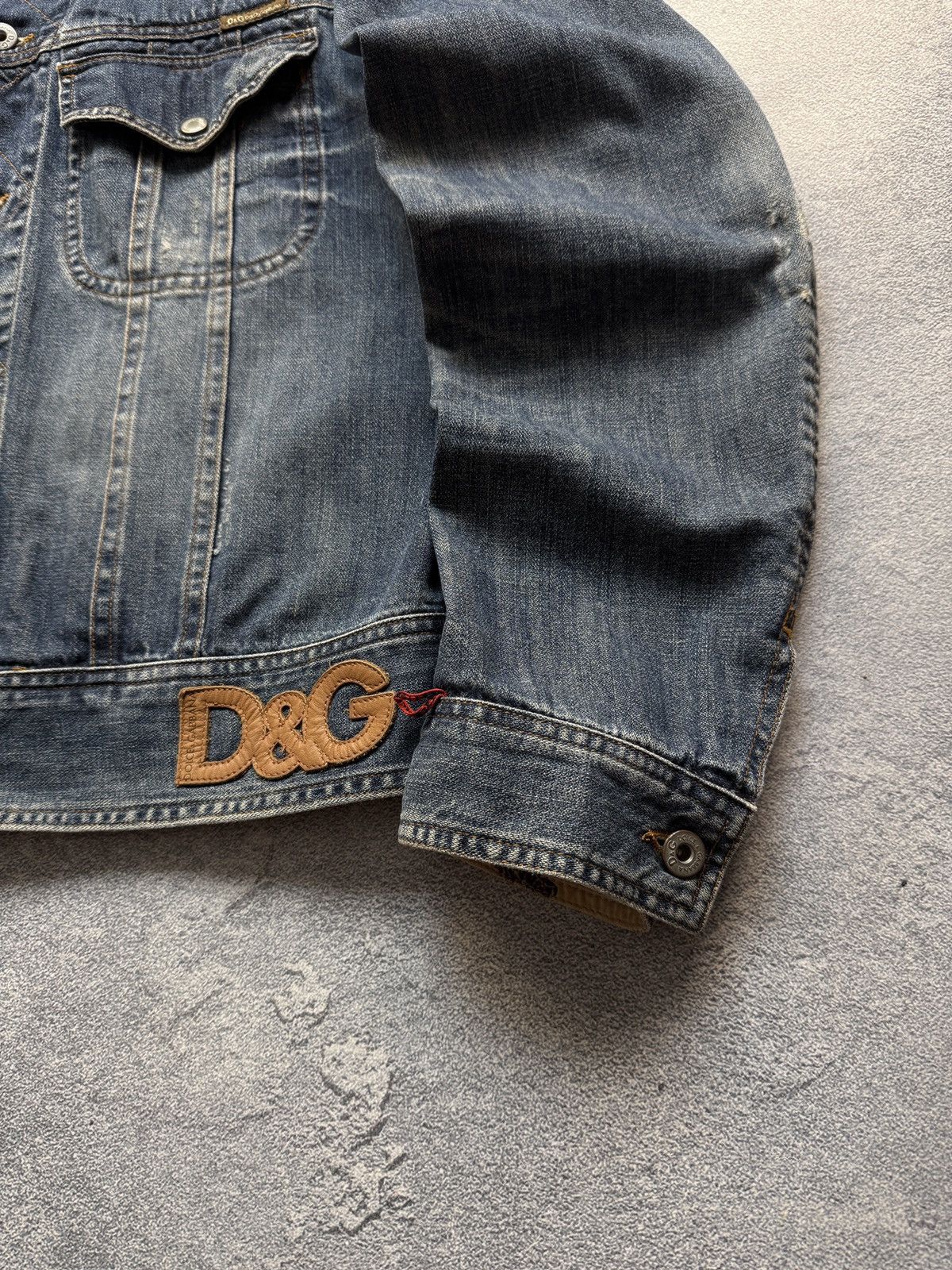 Dolce & Gabbana Vintage Dolce Gabbana Denim Jacket Destrised 90s Y2K Size US L / EU 52-54 / 3 - 4 Thumbnail