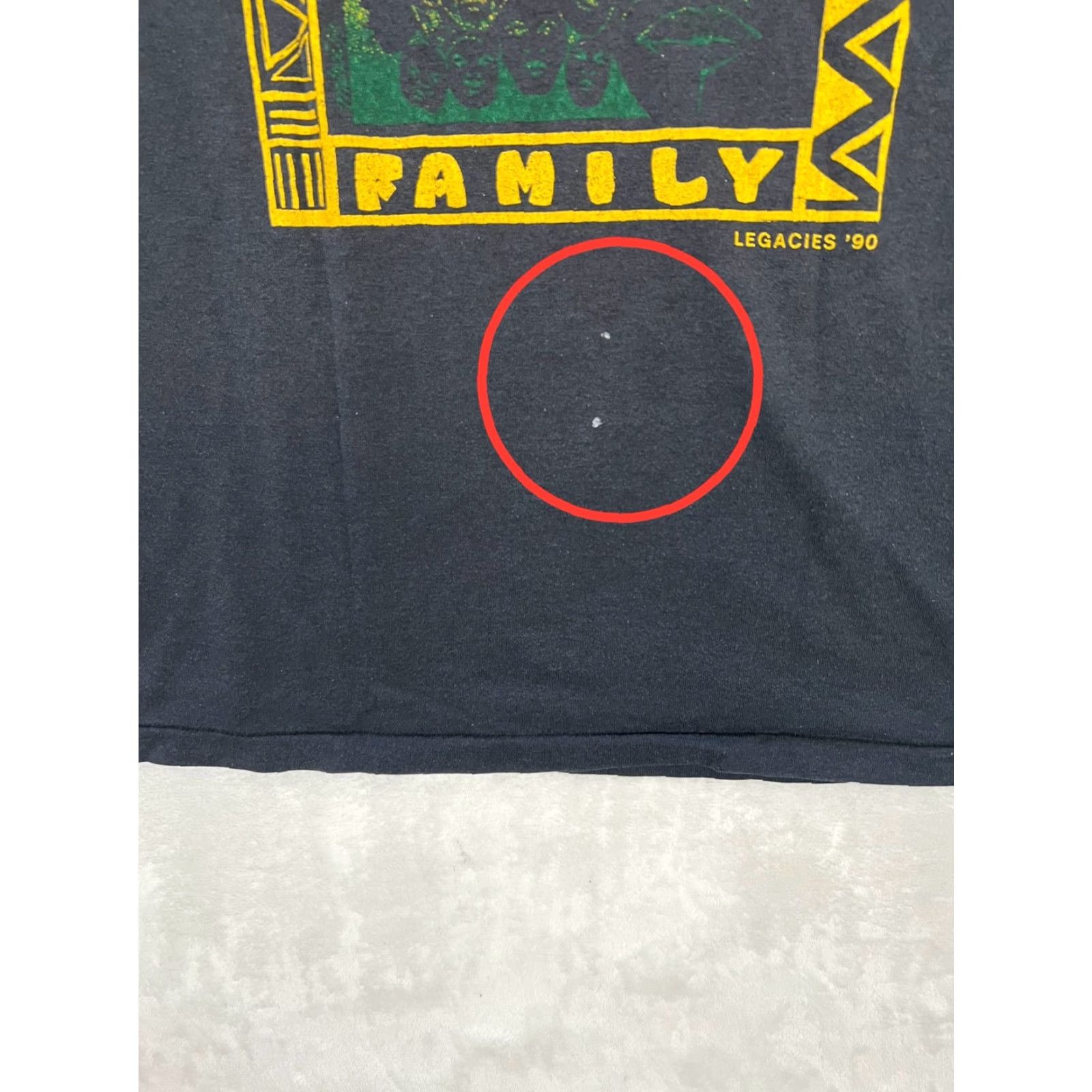 Vintage VINTAGE We Be FAMILY Legacies 90s T-Shirt Mens Large Black Graphic Print Short Sleeve Crew Neck Shirt Mens Size US M / EU 48-50 / 2 - 5 Thumbnail