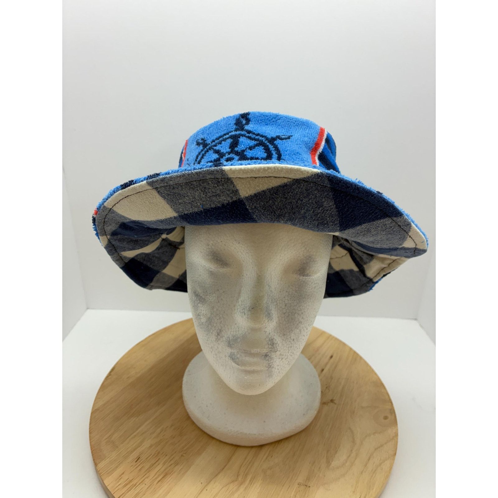 Other Upcycled Bucket Hat, Nautical Summer Hat, Soft, Packable, Size ONE SIZE - 14 Thumbnail