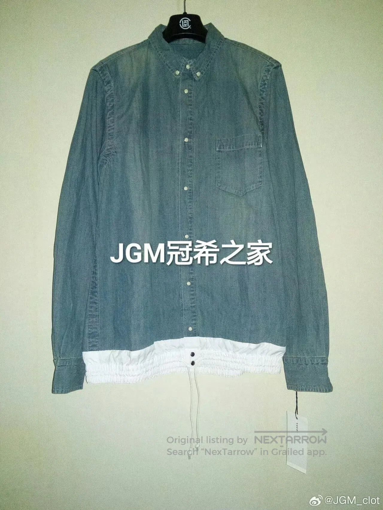 Visvim SACAI Denim Shirt with White Inner. Size US L / EU 52-54 / 3 - 1 Thumbnail