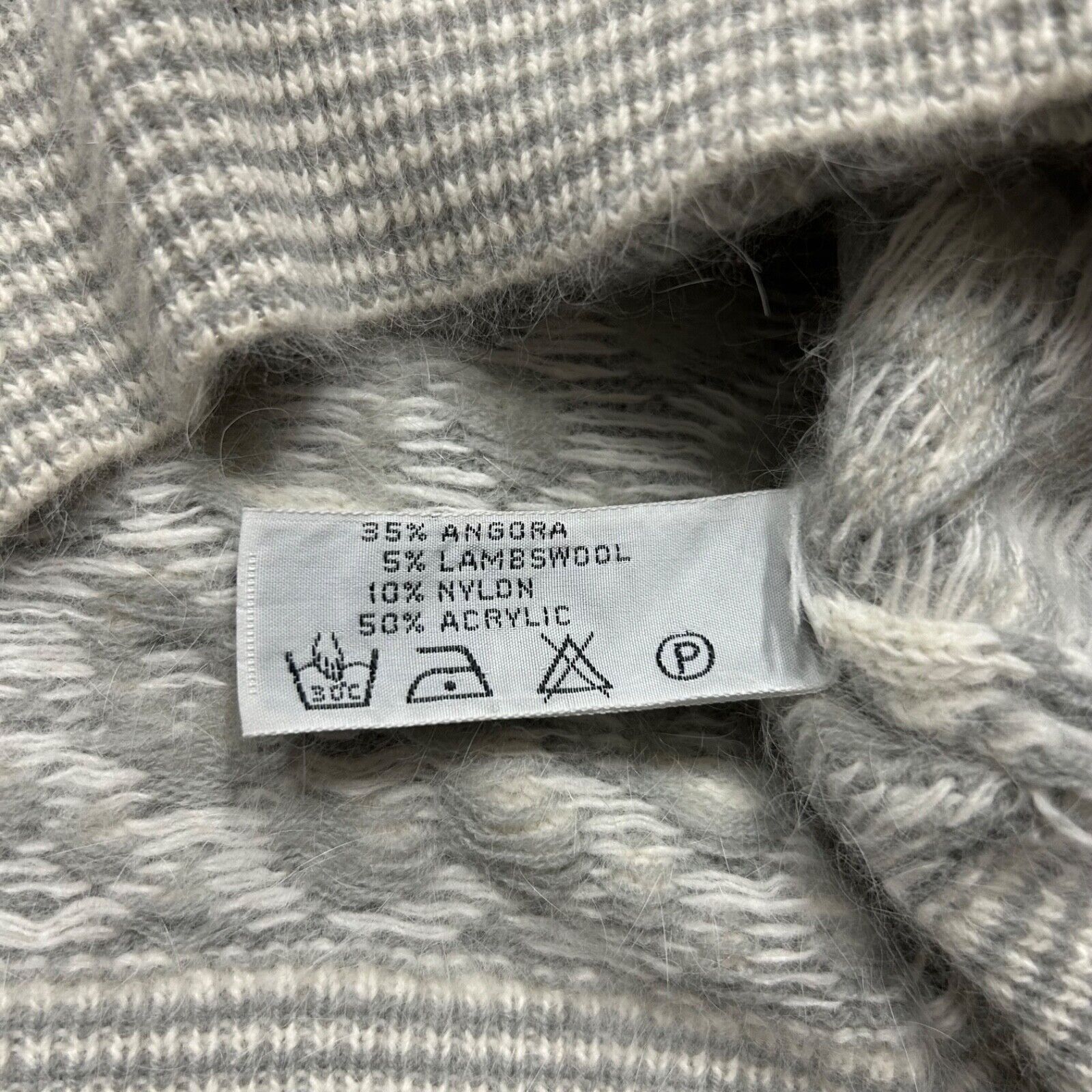 Vintage Vintage Angora Wool Sweater Crewneck Pullover y2k Size L / US 10 / IT 46 - 3 Thumbnail