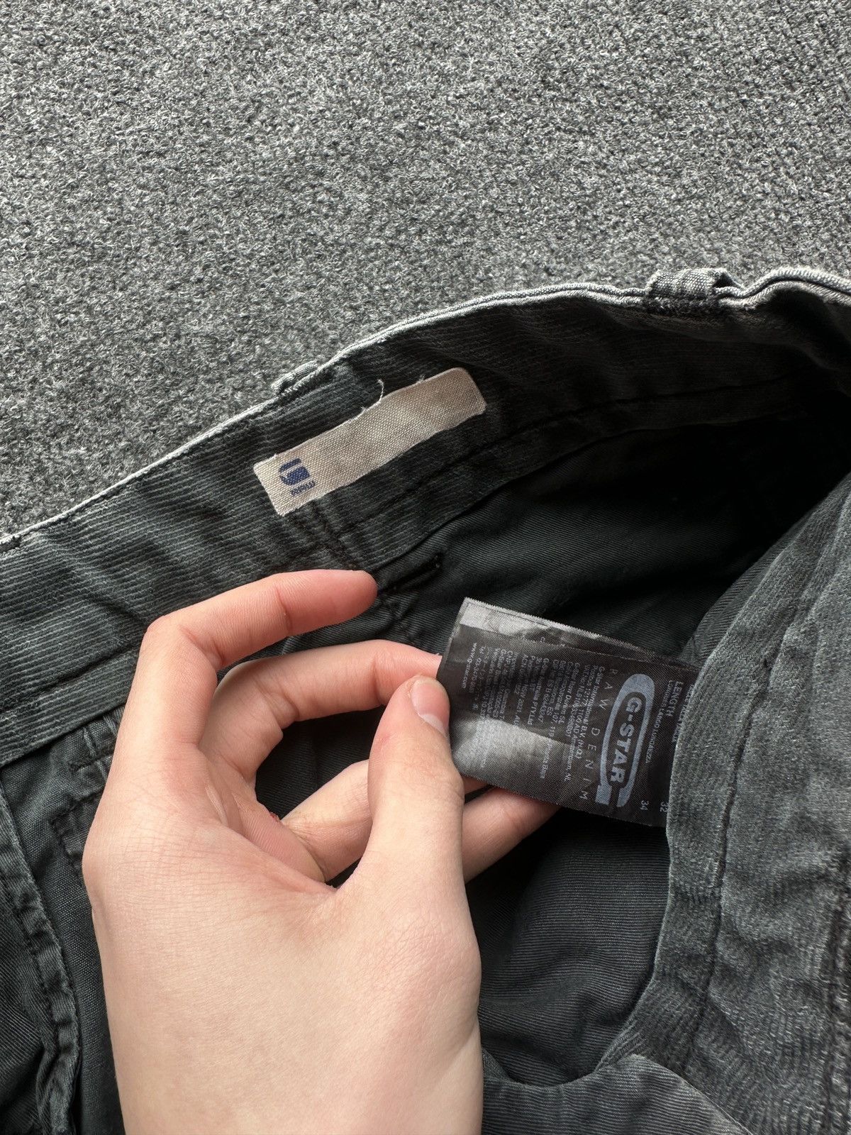 G-Star 🚨PUNK G STAR OPIUM RAW GRAY MENS JEANS Y2k BIKER Size US 34 / EU 50 - 14 Thumbnail