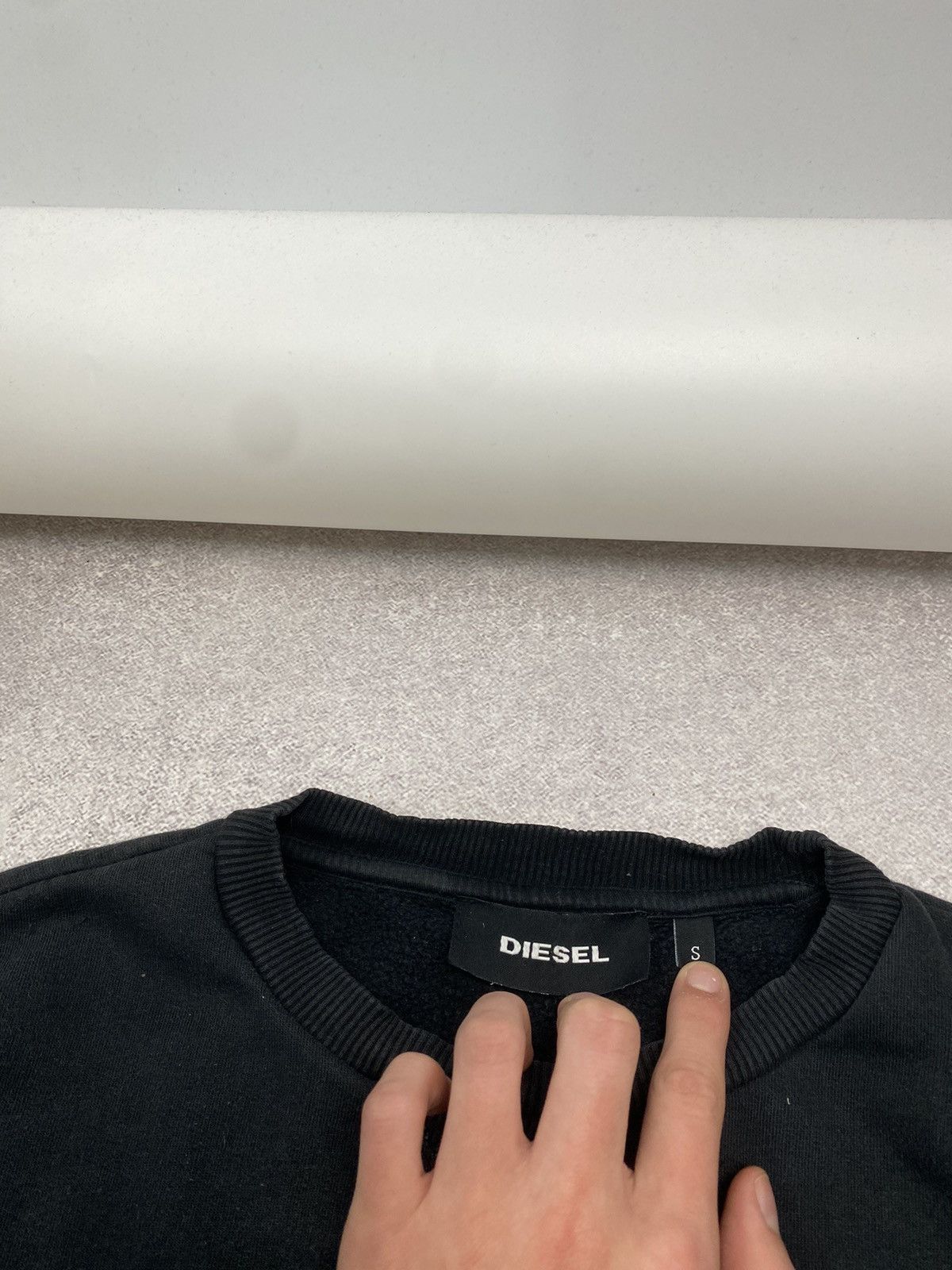 Diesel Vintage Diesel distressed Y2K square logo sweatshirt Size US S / EU 44-46 / 1 - 9 Thumbnail