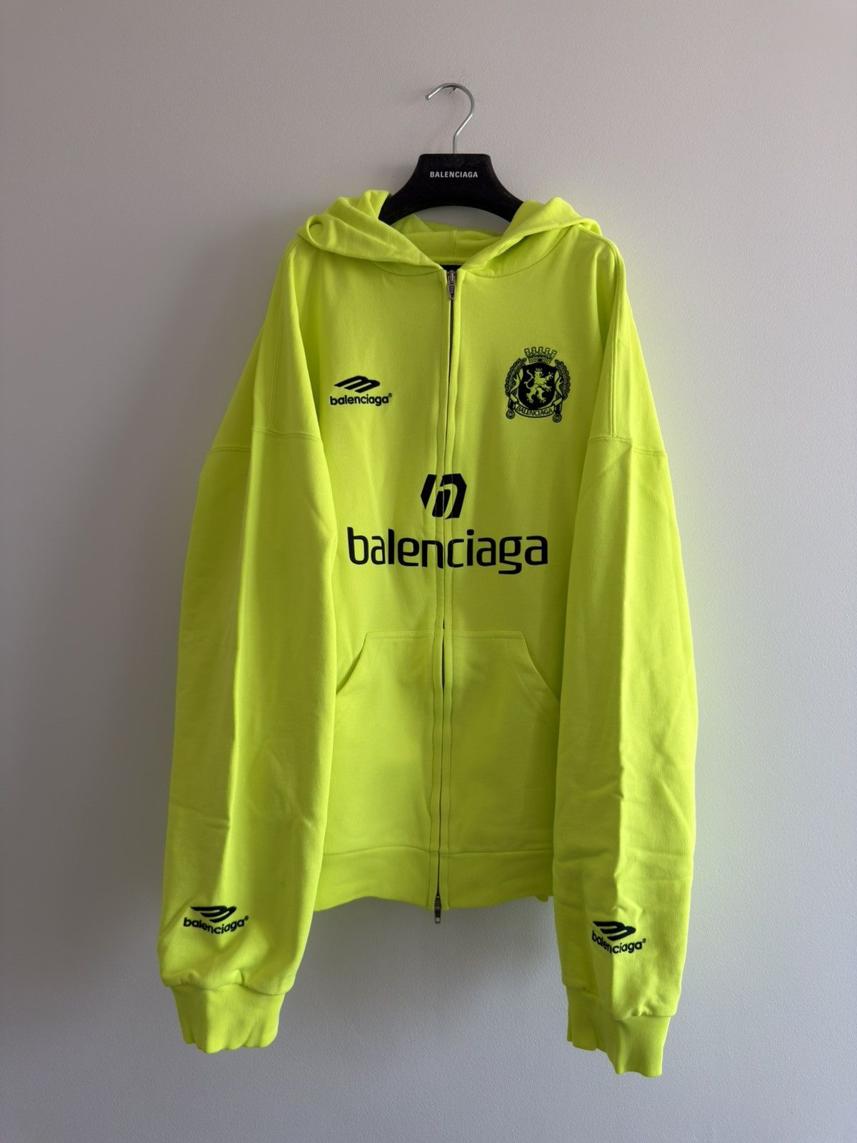 Balenciaga RARE Balenciaga Soccer Zip Up Hoodie TOKYO | Grailed