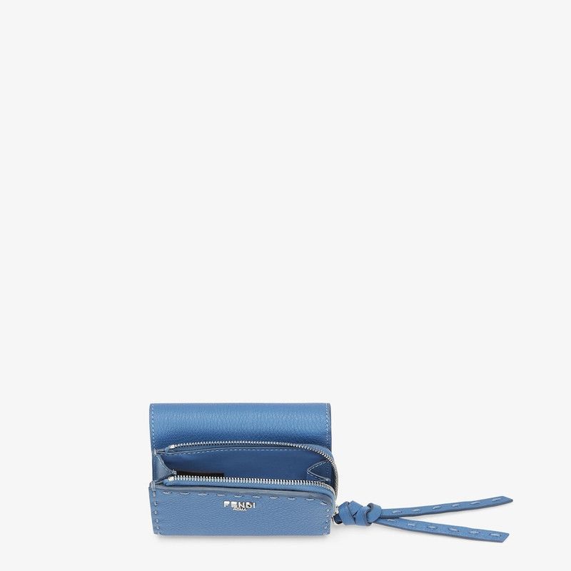 Fendi o1s1wg111125 Size: OS/ Peekaboo Micro Trifold in Blue Size ONE SIZE - 4 Thumbnail