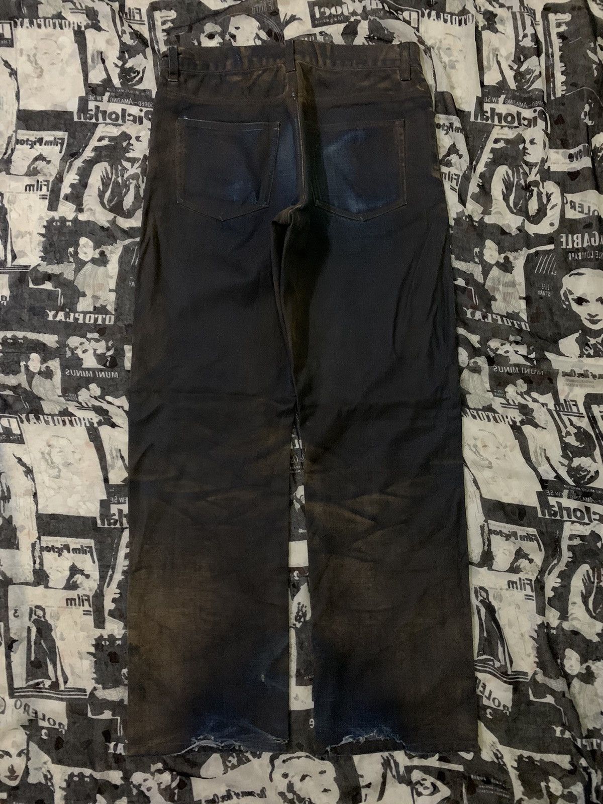 Japanese Brand 💥Japanese Avant Garde ADD’s Cloth Waxed Denim Size US 30 / EU 46 - 4 Thumbnail
